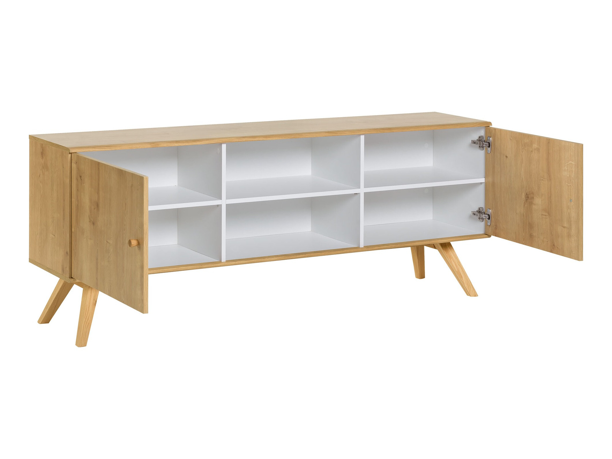 TV-omarica Ruvruvi 109 (Bela + Hrast)