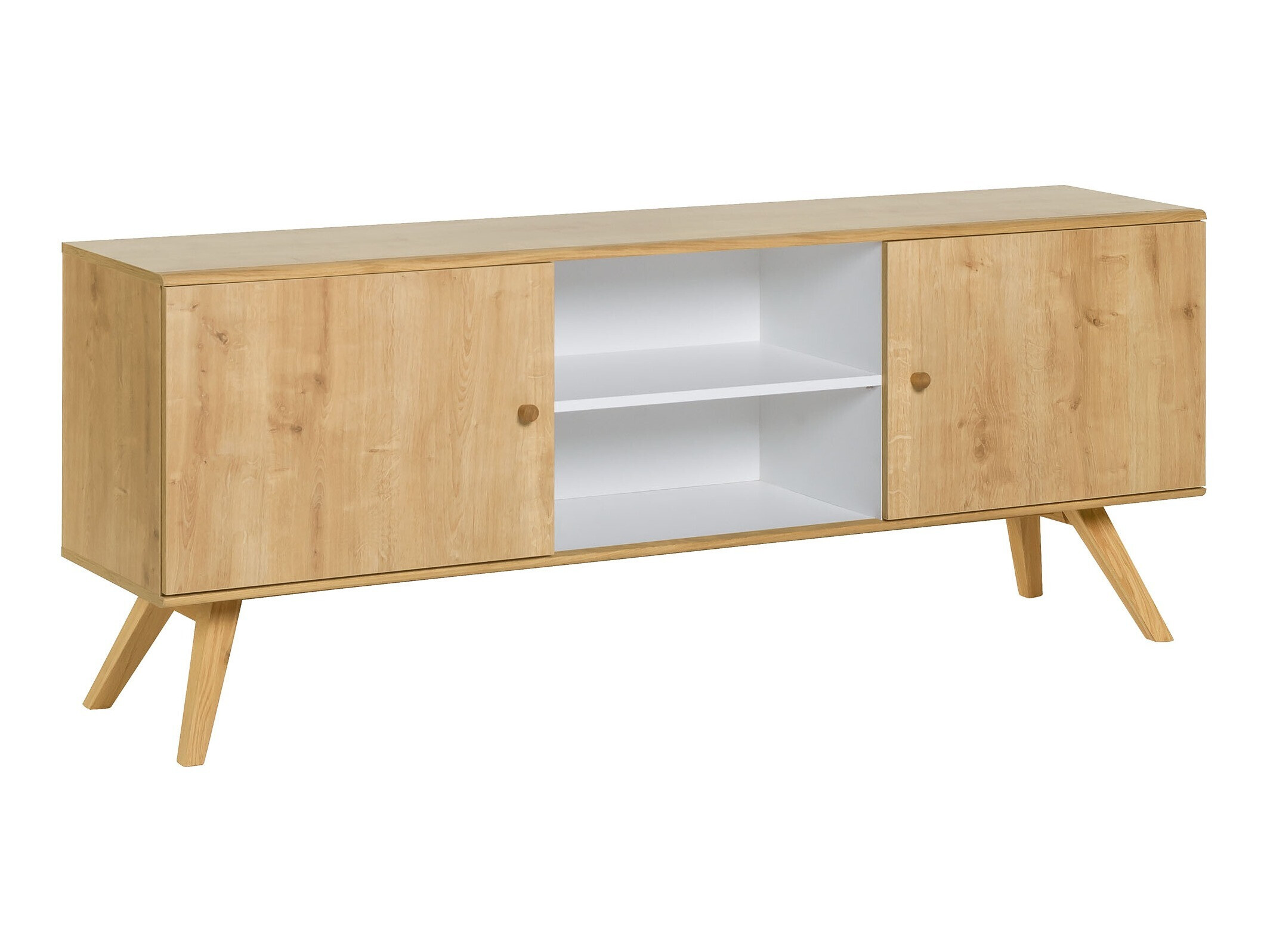 TV-omarica Ruvruvi 109 (Bela + Hrast)