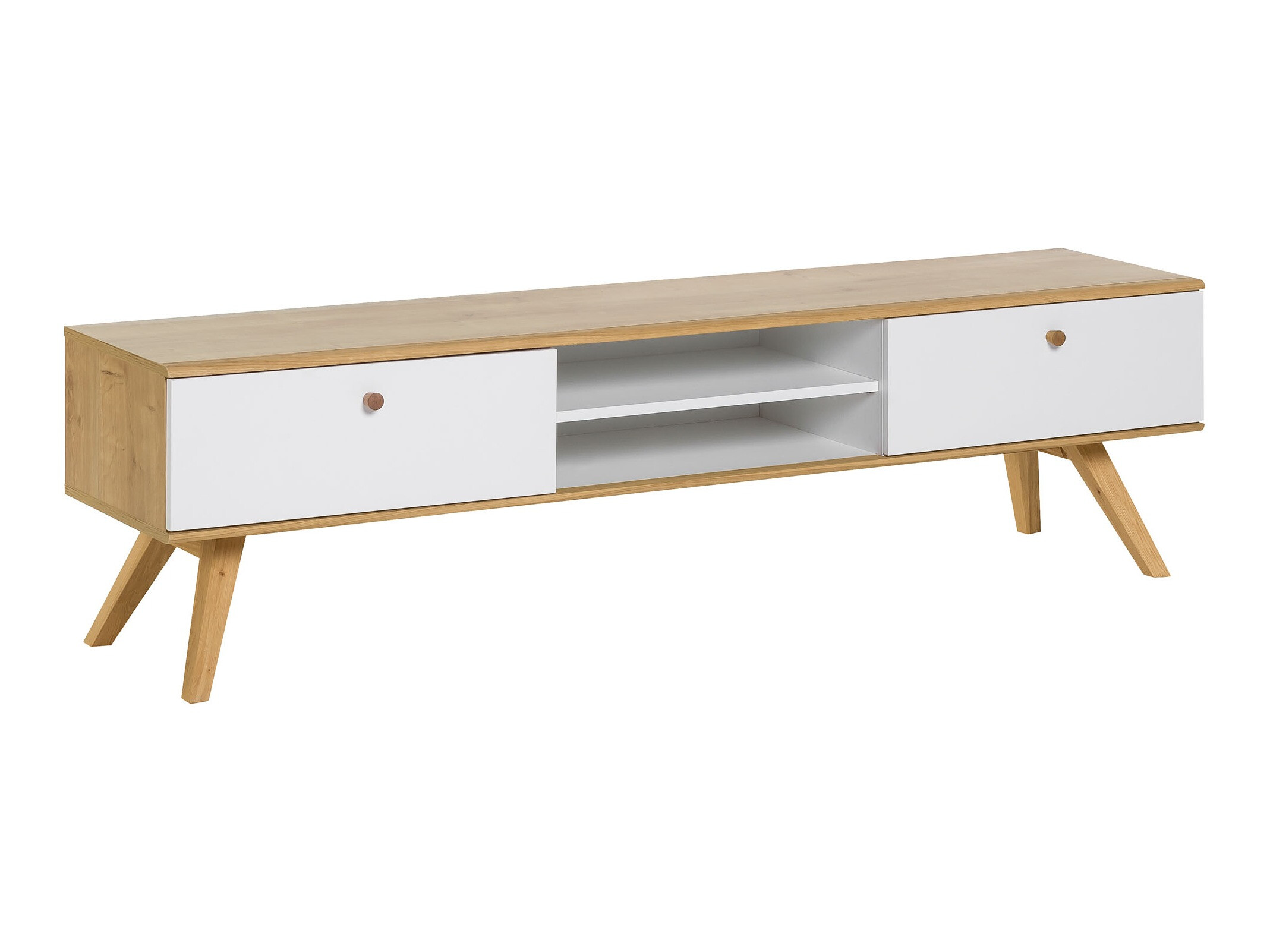 TV-omarica Ruvruvi 112 (Bela + Hrast)