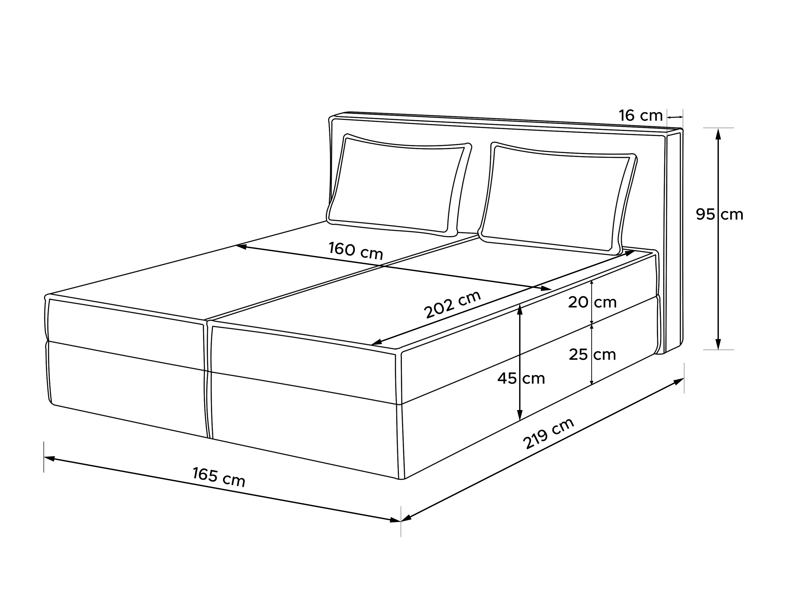 Boxspring postelja Temecula 141 (Poso 02)