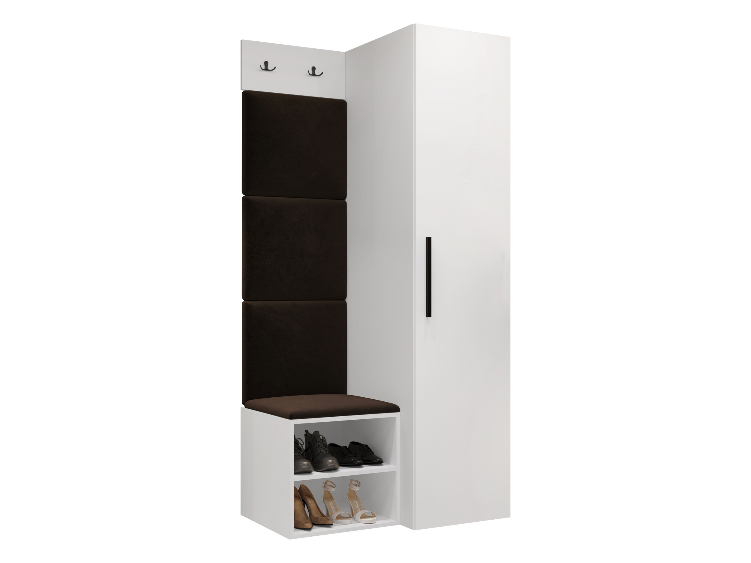 Komplet za predsobo Hartford 524 (Bela)