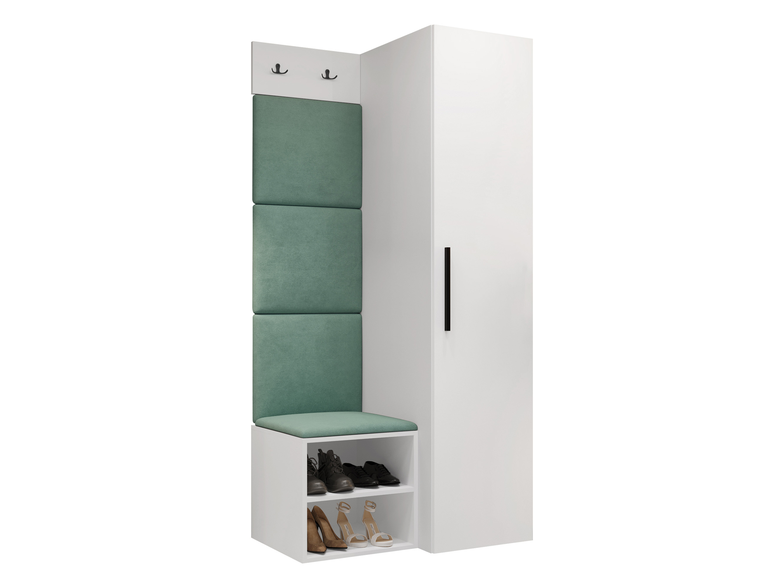 Komplet za predsobo Hartford 524 (Bela)