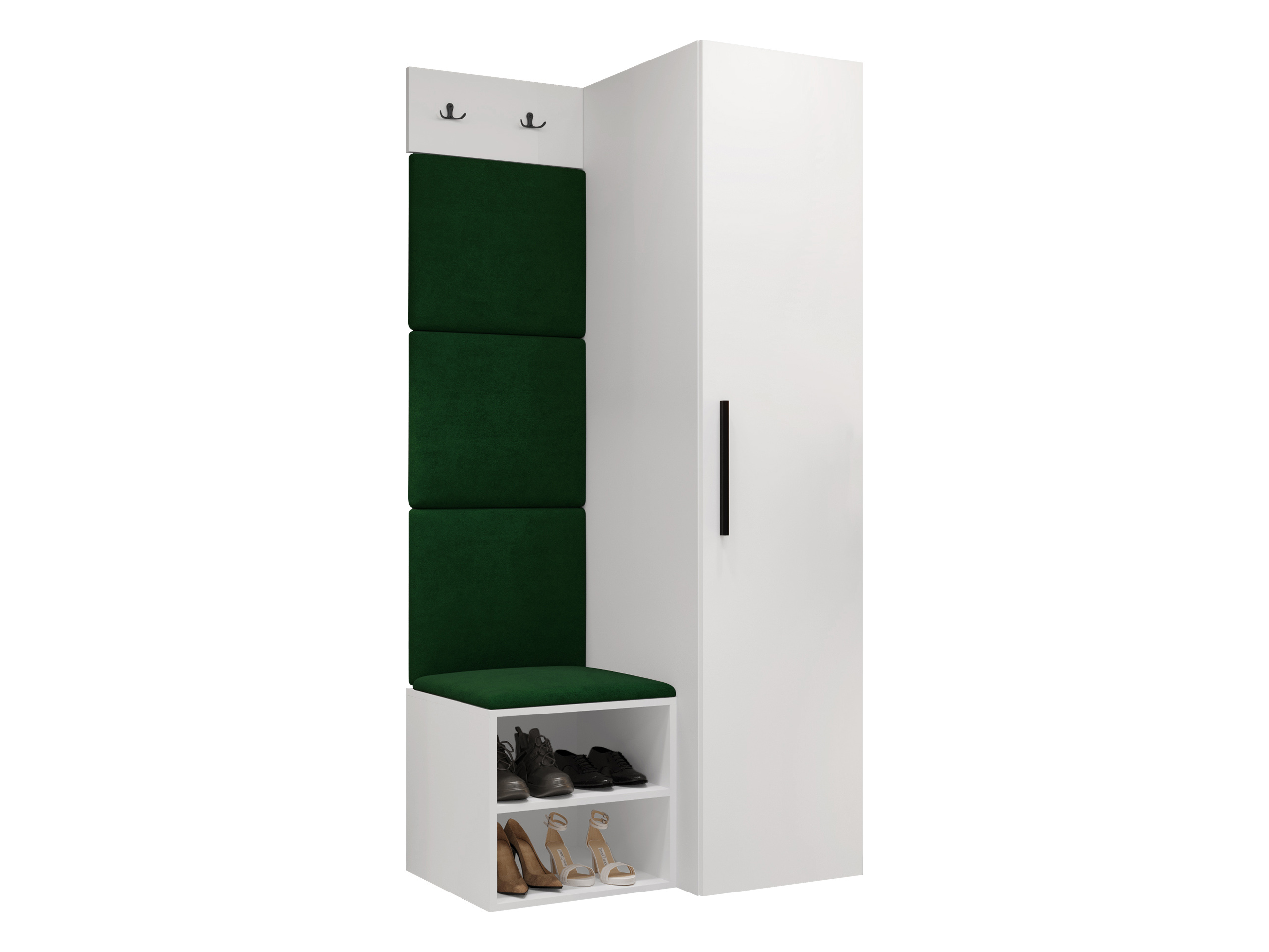 Komplet za predsobo Hartford 524 (Bela)