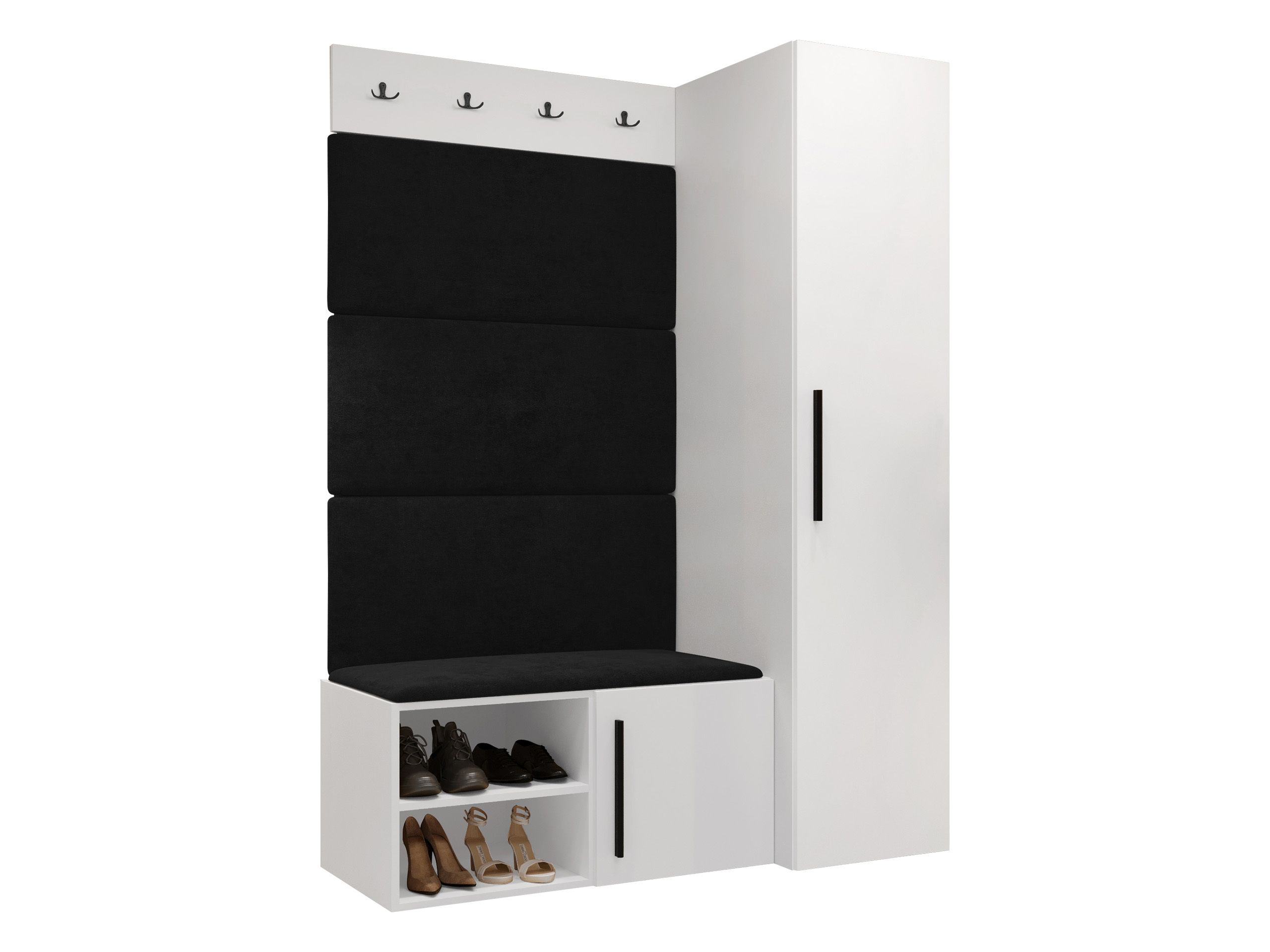 Komplet za predsobo Hartford 525 (Bela)