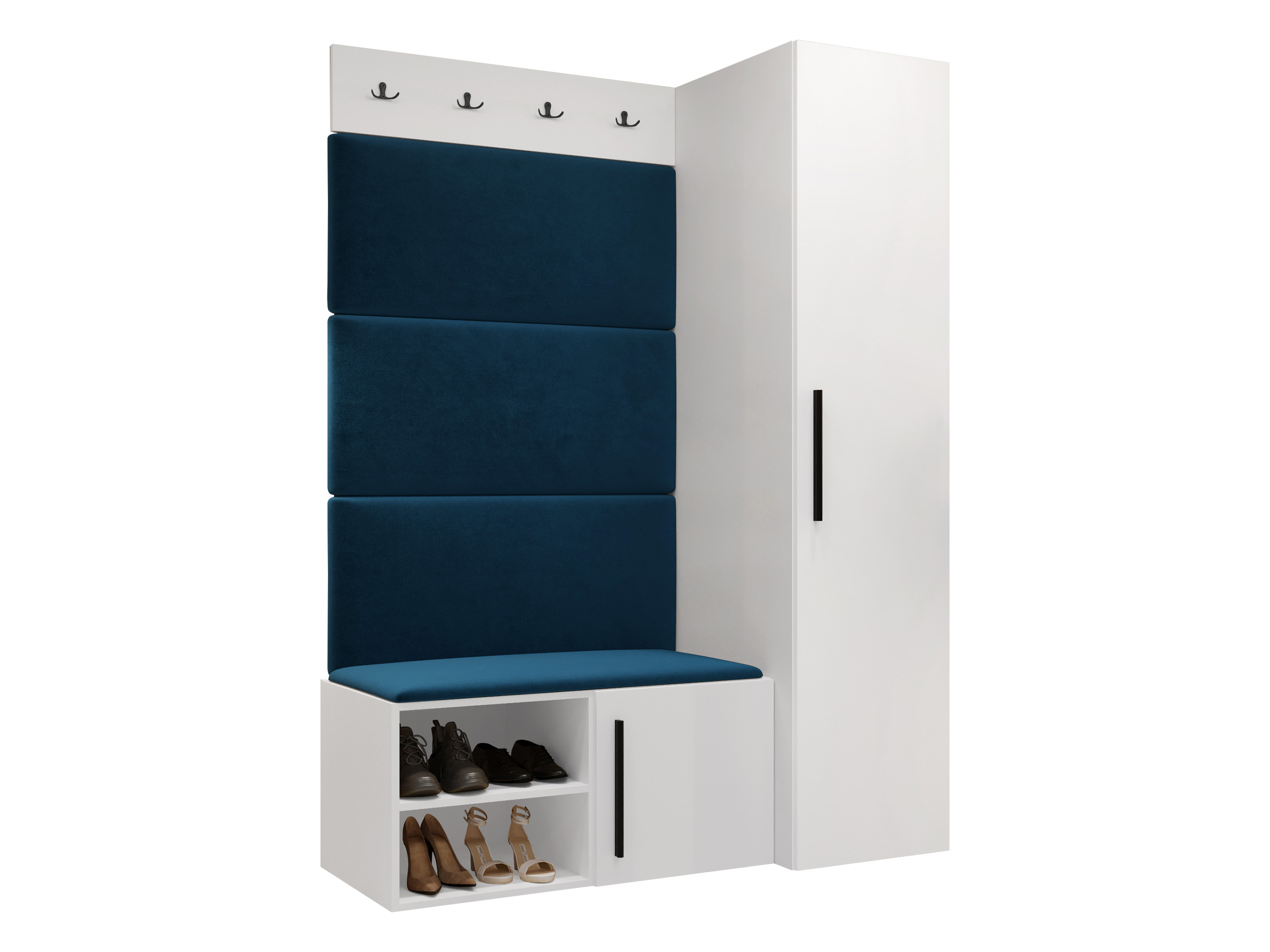 Komplet za predsobo Hartford 525 (Bela)