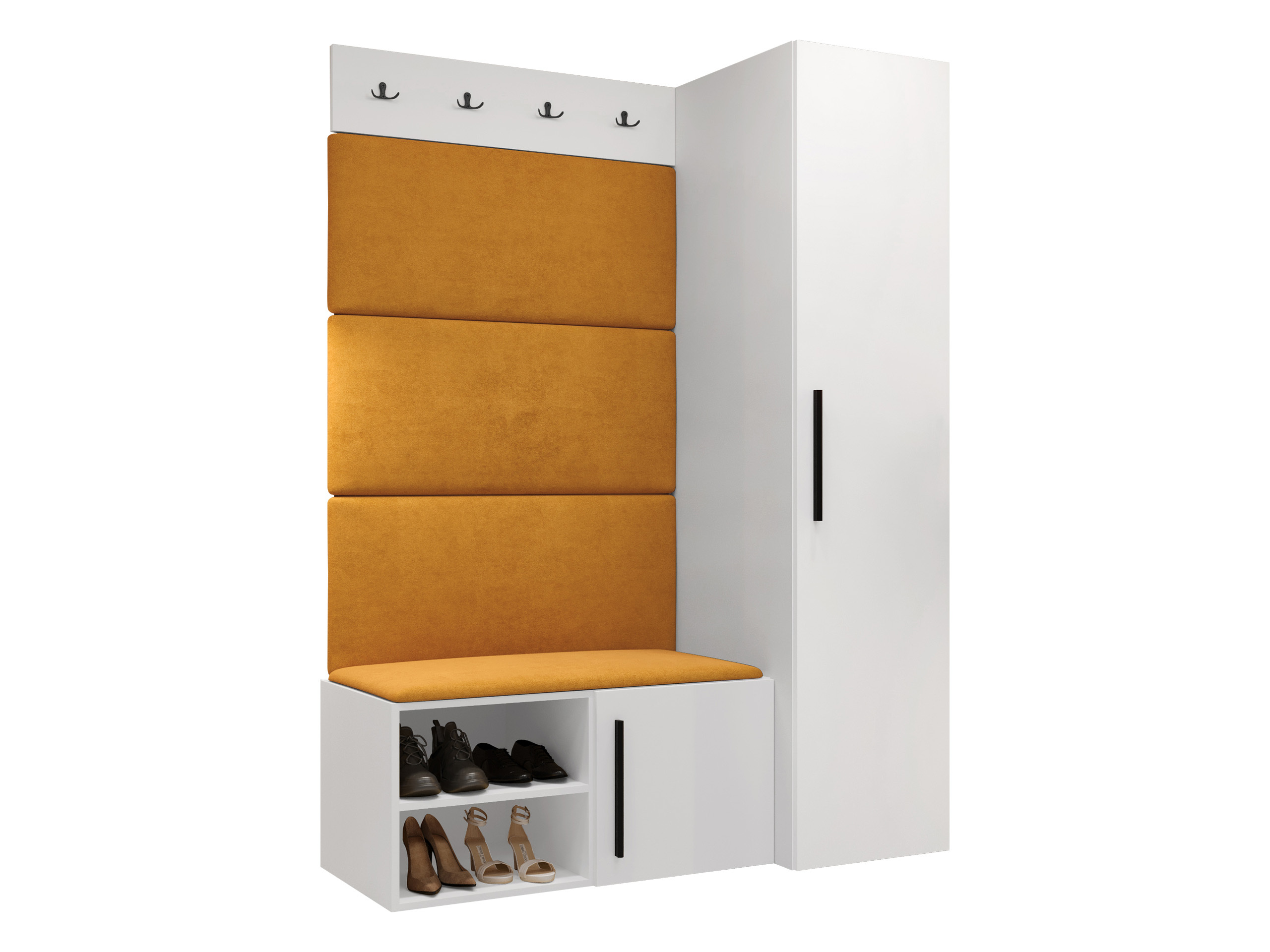 Komplet za predsobo Hartford 525 (Bela)