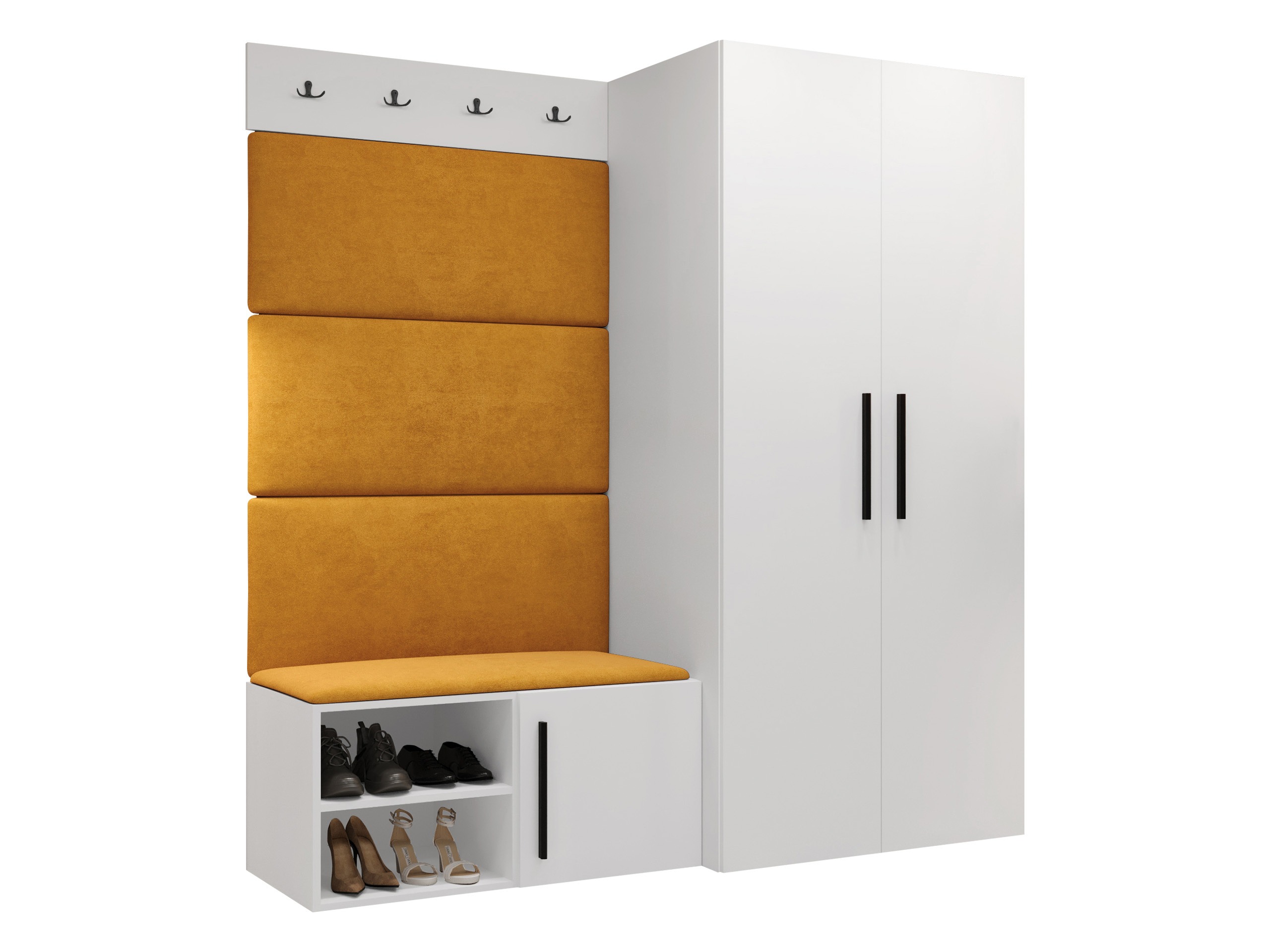 Komplet za predsobo Hartford 526 (Bela)