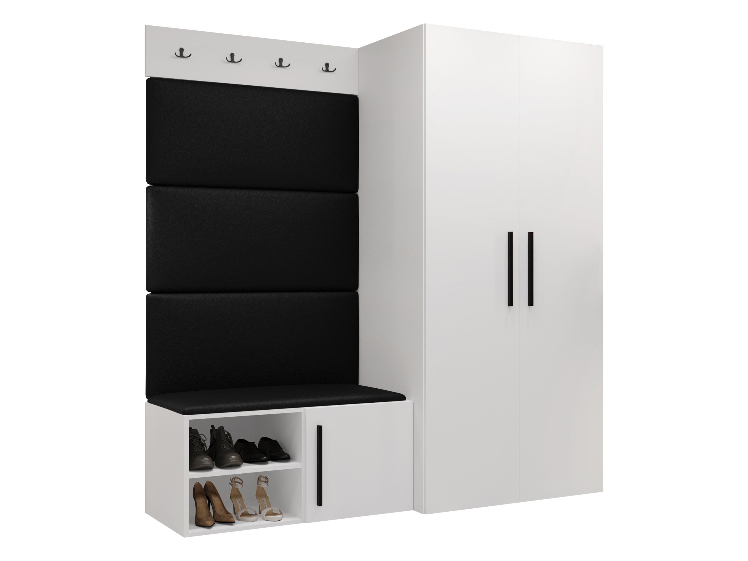 Komplet za predsobo Hartford 526 (Bela)