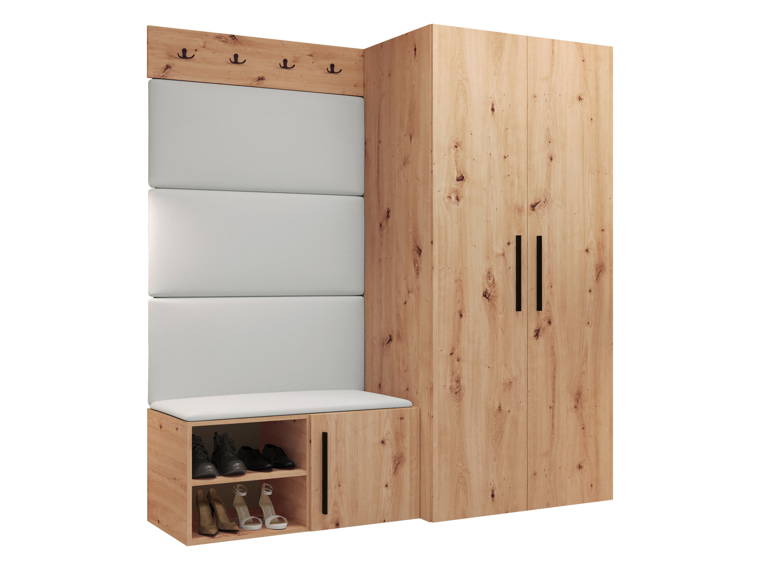 Komplet za predsobo Nitos I (Artisan hrast)