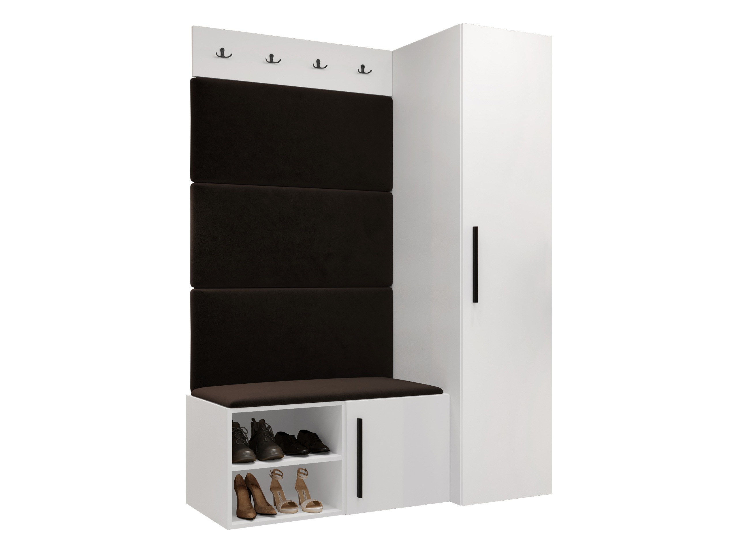 Komplet za predsobo Nitos II (Bela)