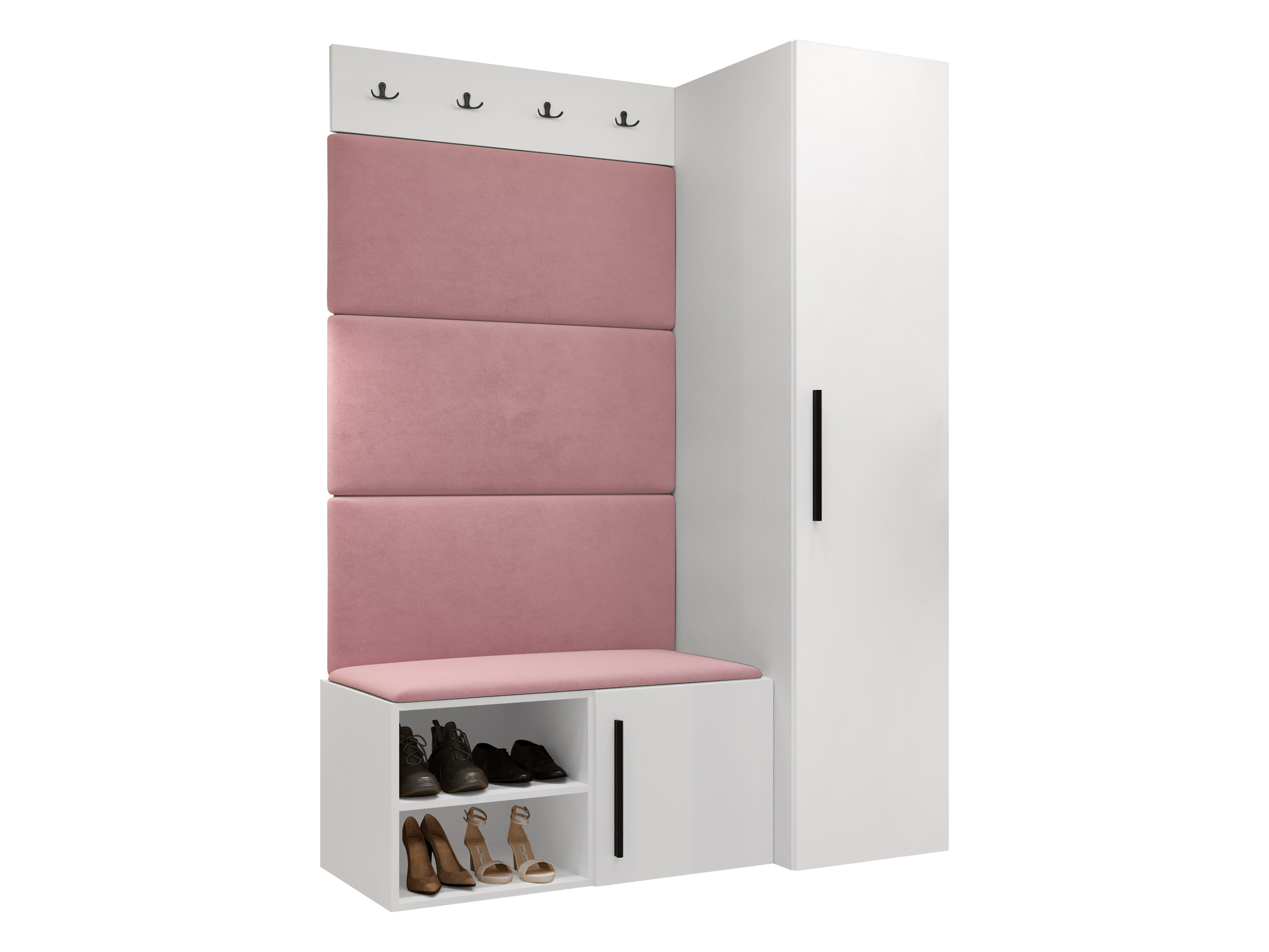 Komplet za predsobo Nitos II (Bela)