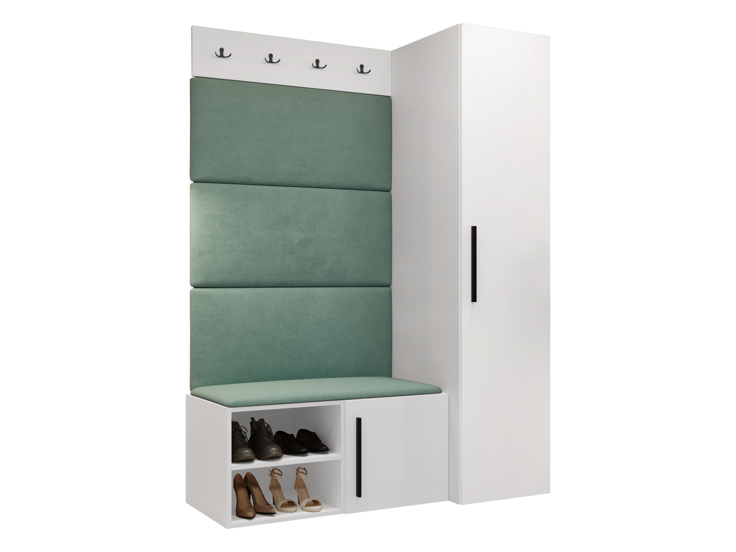 Komplet za predsobo Nitos II (Bela)