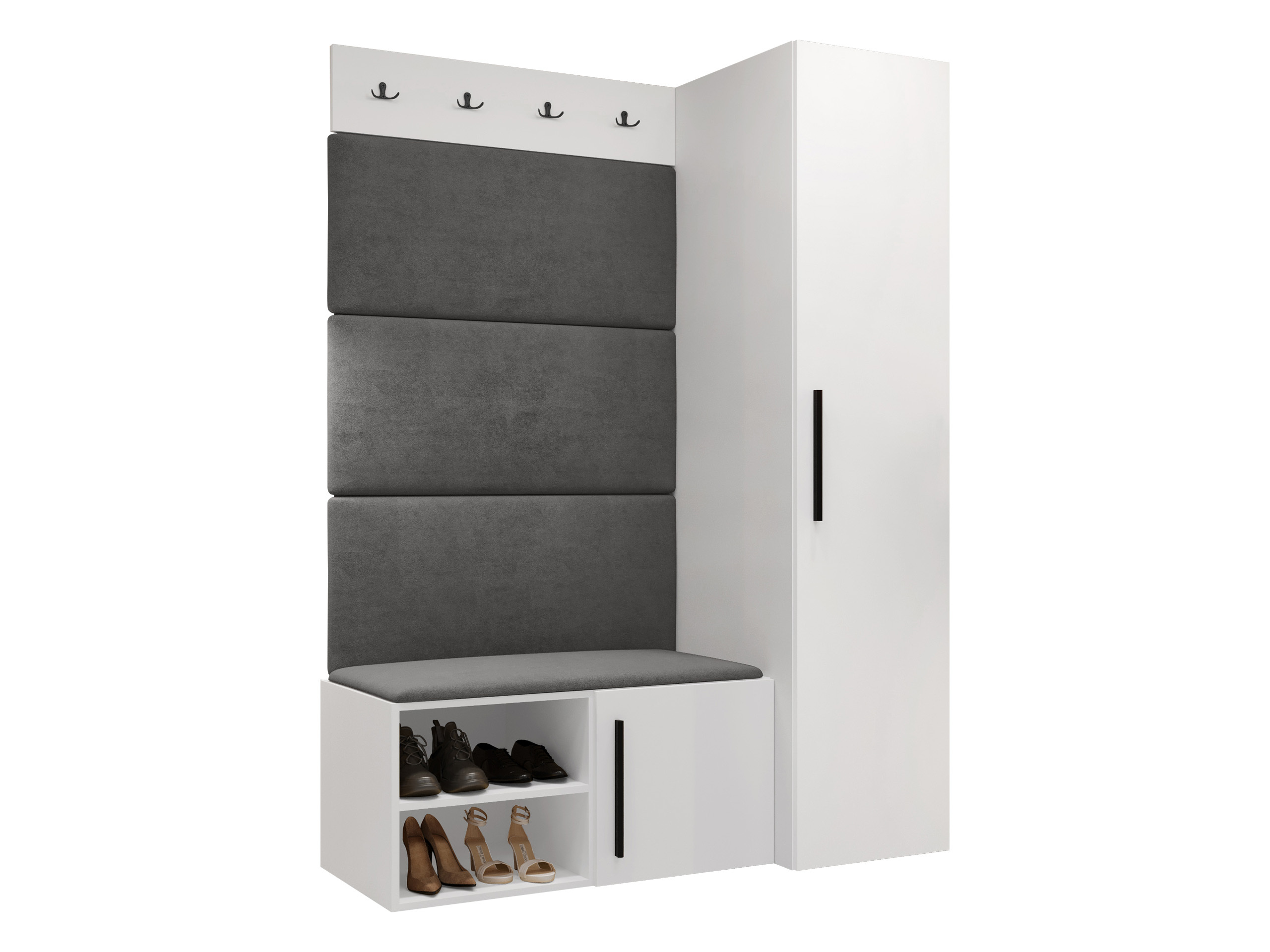 Komplet za predsobo Nitos II (Bela)