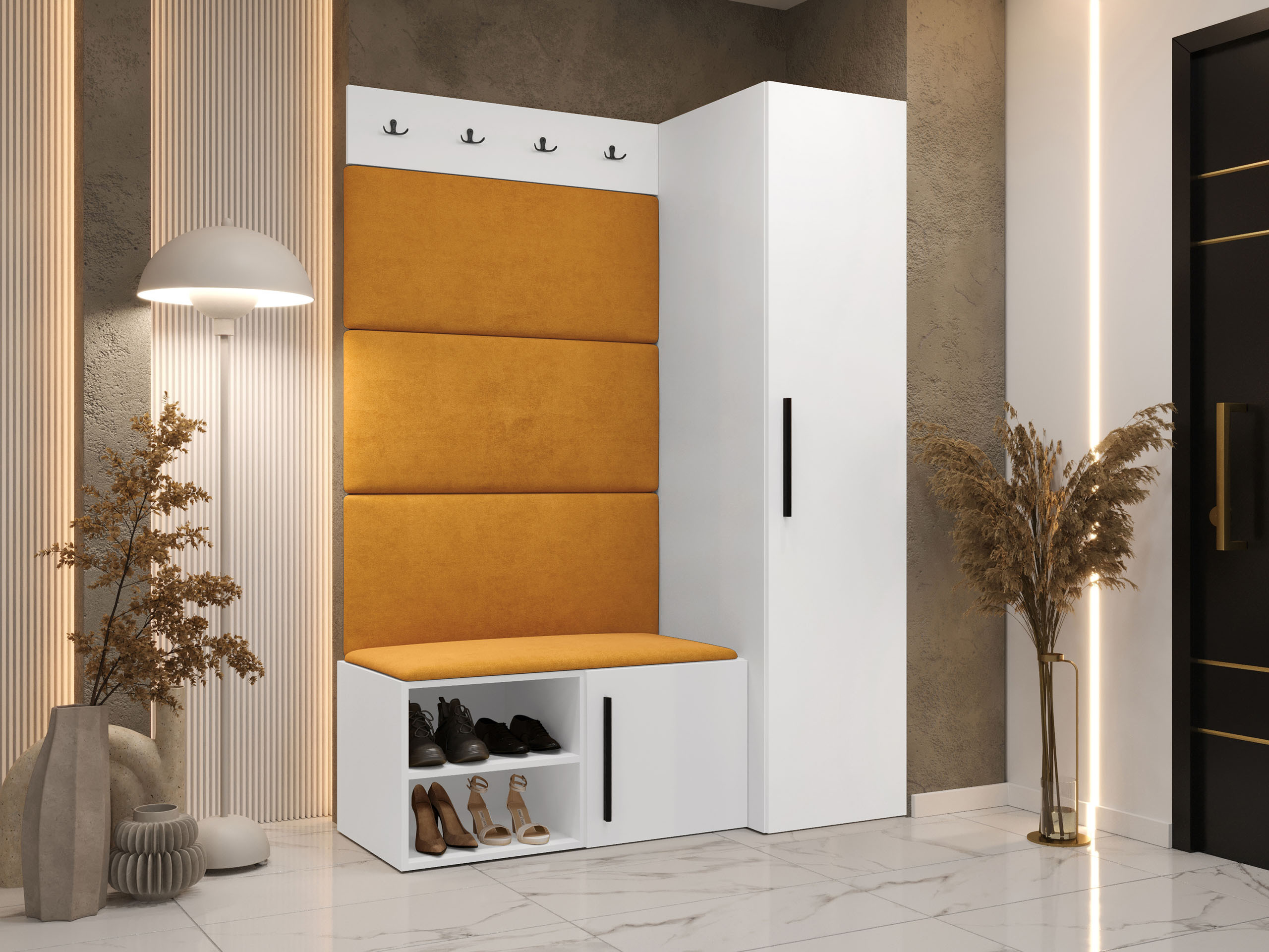 Komplet za predsobo Nitos II (Bela)