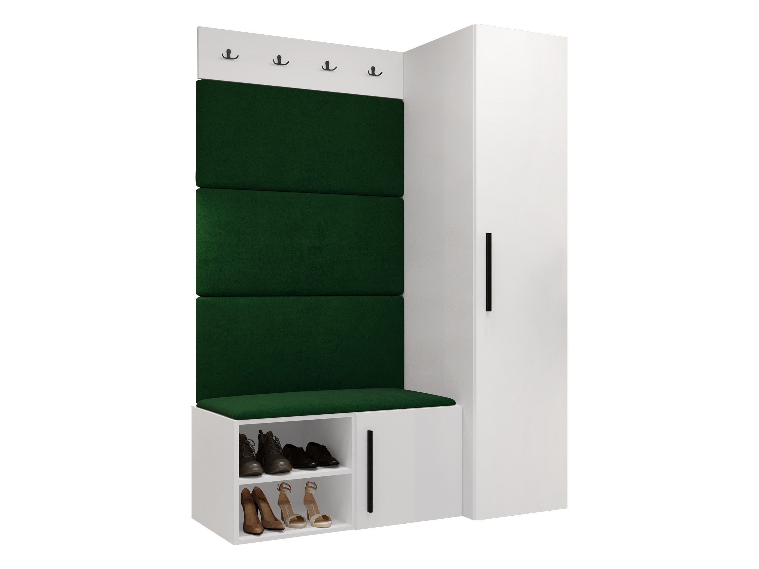 Komplet za predsobo Nitos II (Bela)