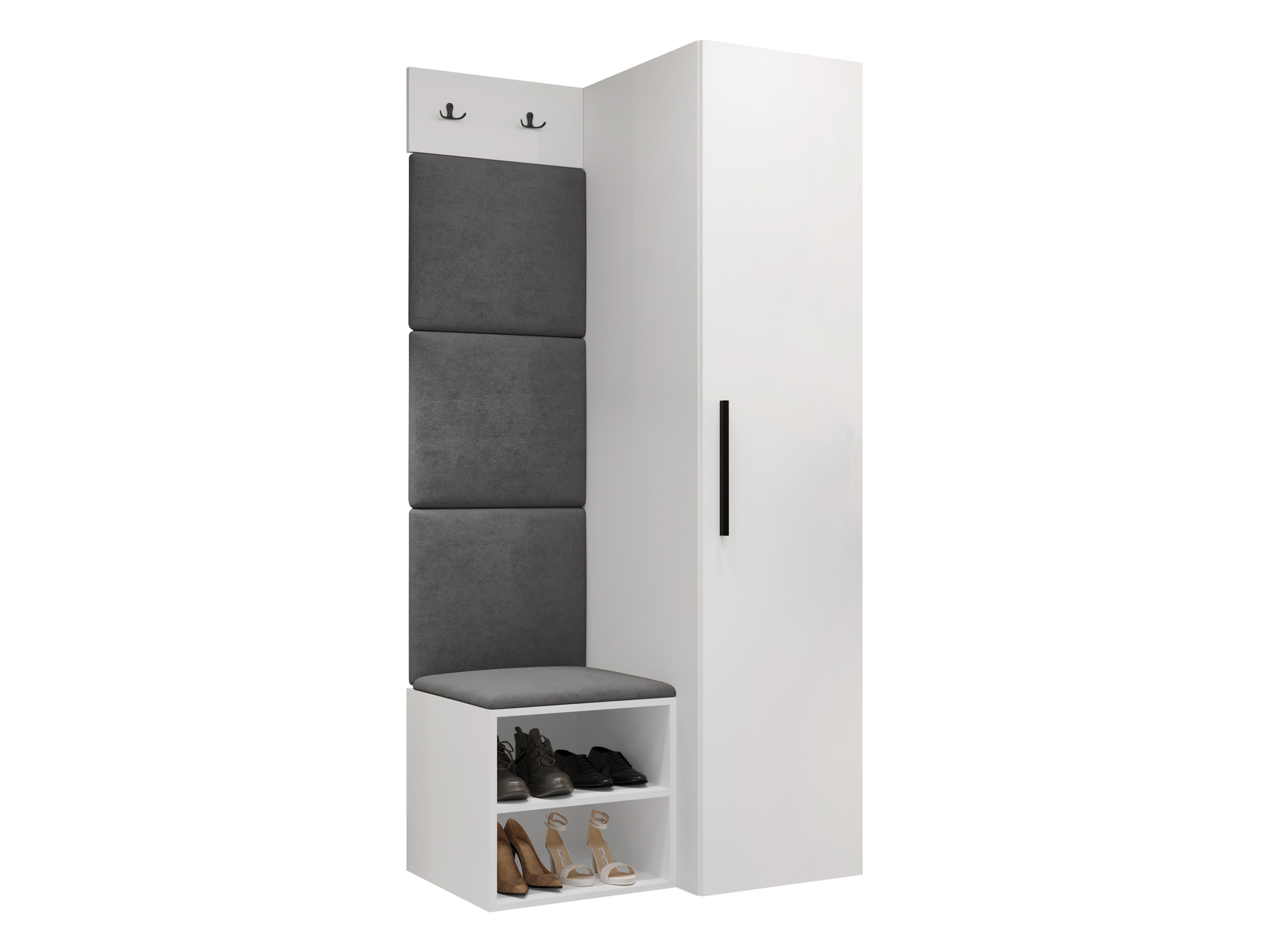 Komplet za predsobo Nitos III (Bela)