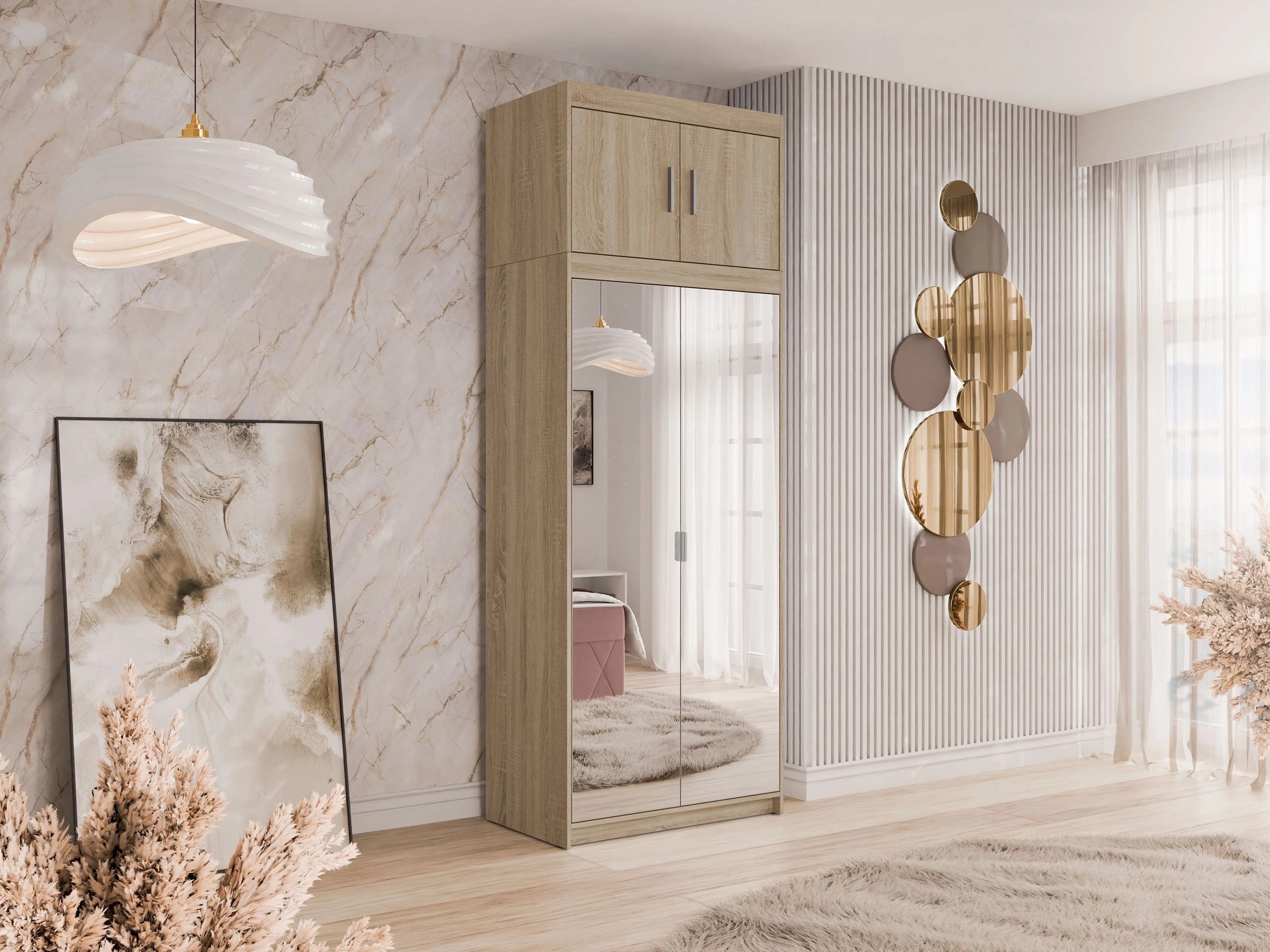 Garderobna omara Novduni 119 (Sonoma hrast)