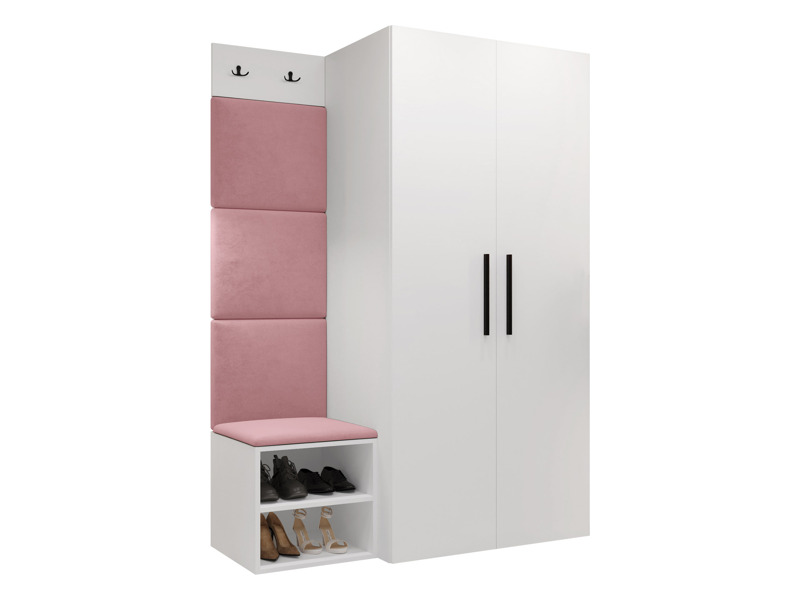 Komplet za predsobo Hartford 523 (Bela)