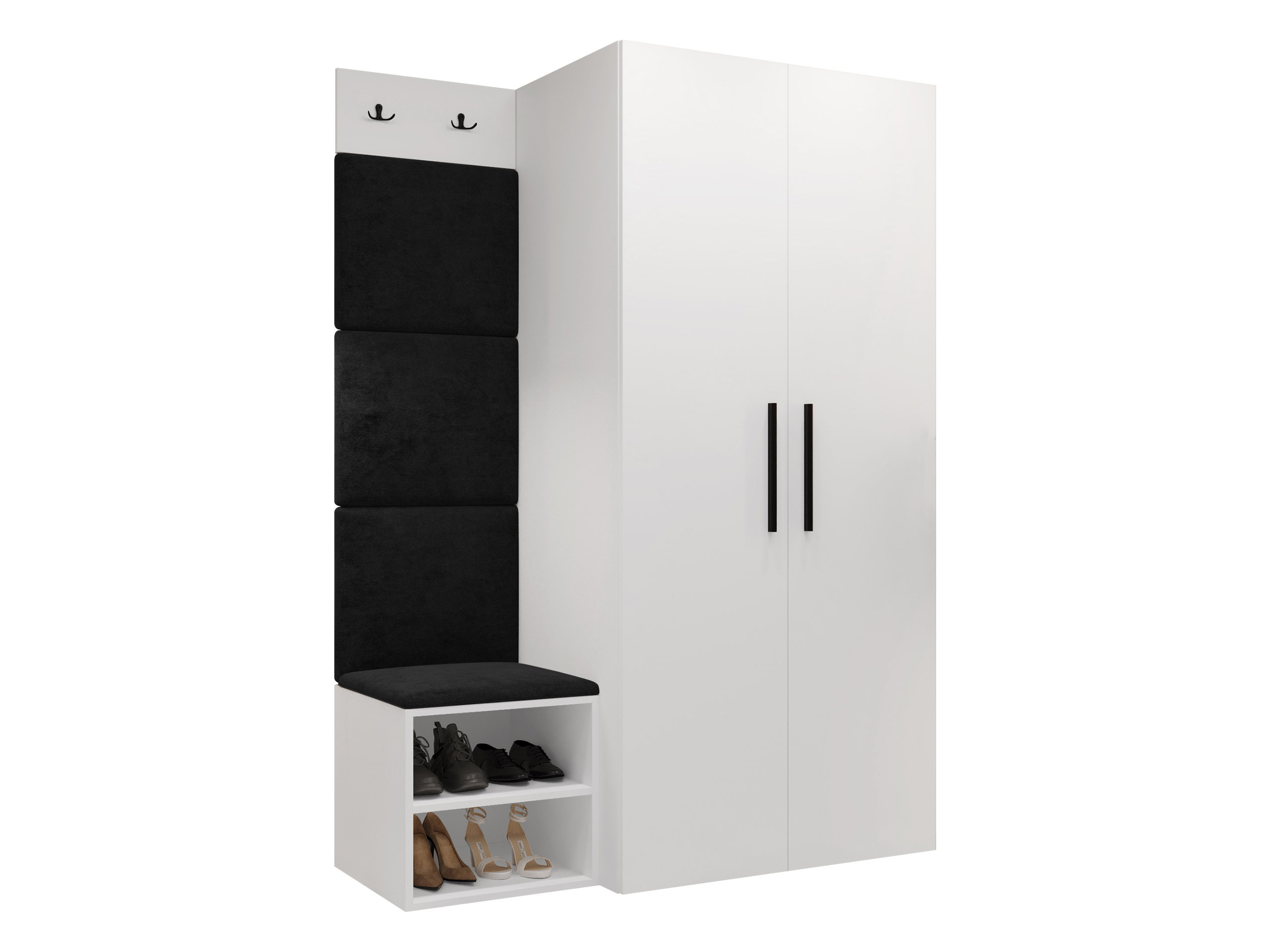 Komplet za predsobo Hartford 523 (Bela)