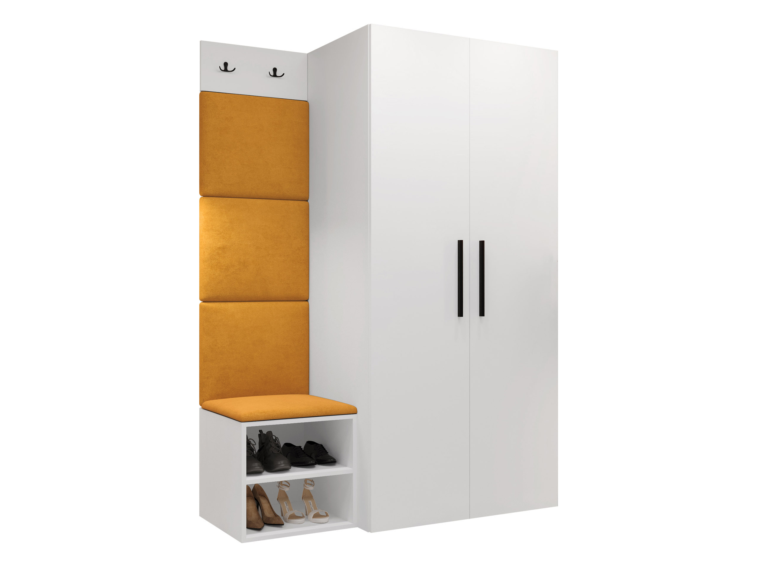 Komplet za predsobo Hartford 523 (Bela)