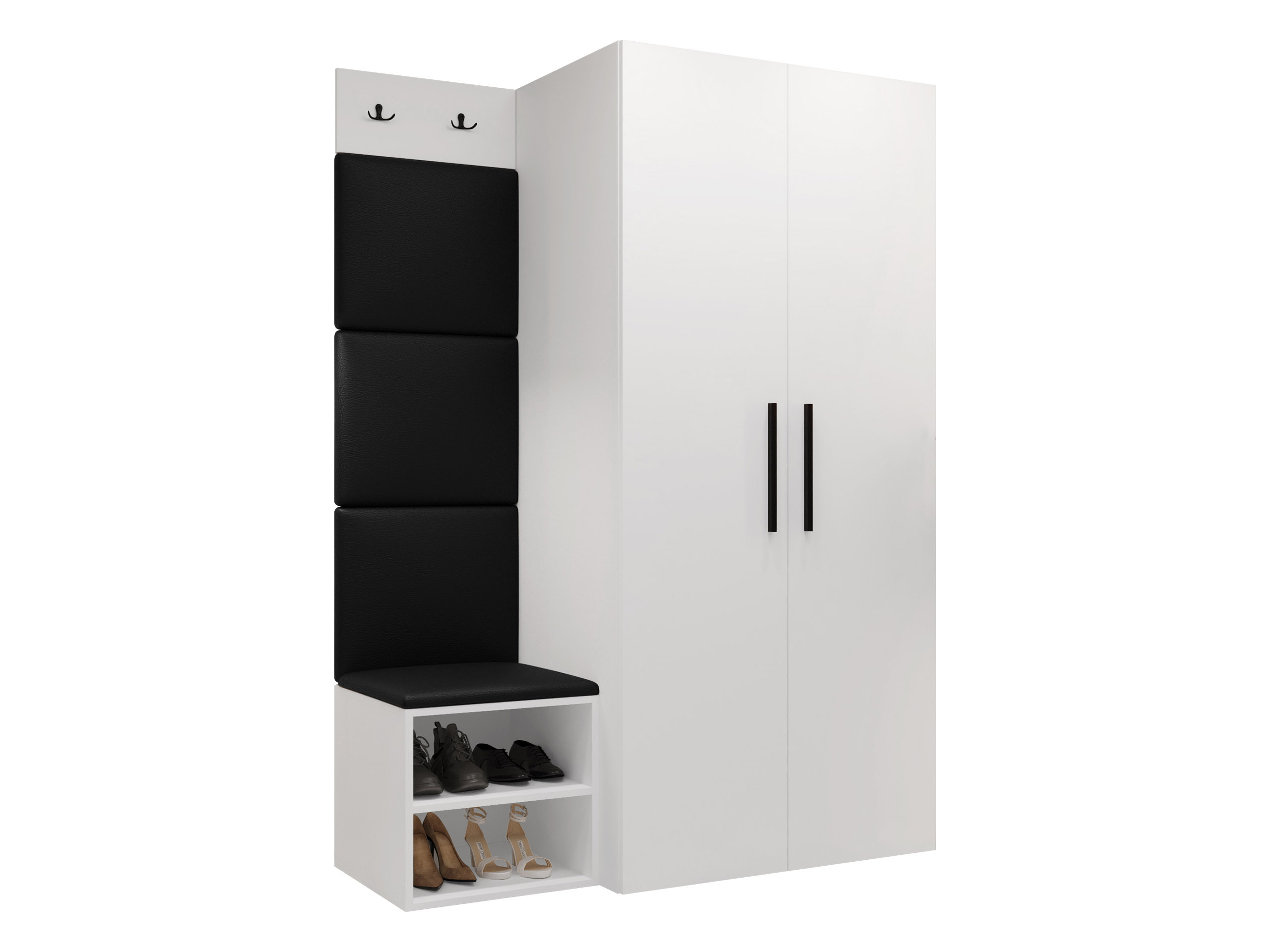 Komplet za predsobo Hartford 523 (Bela)