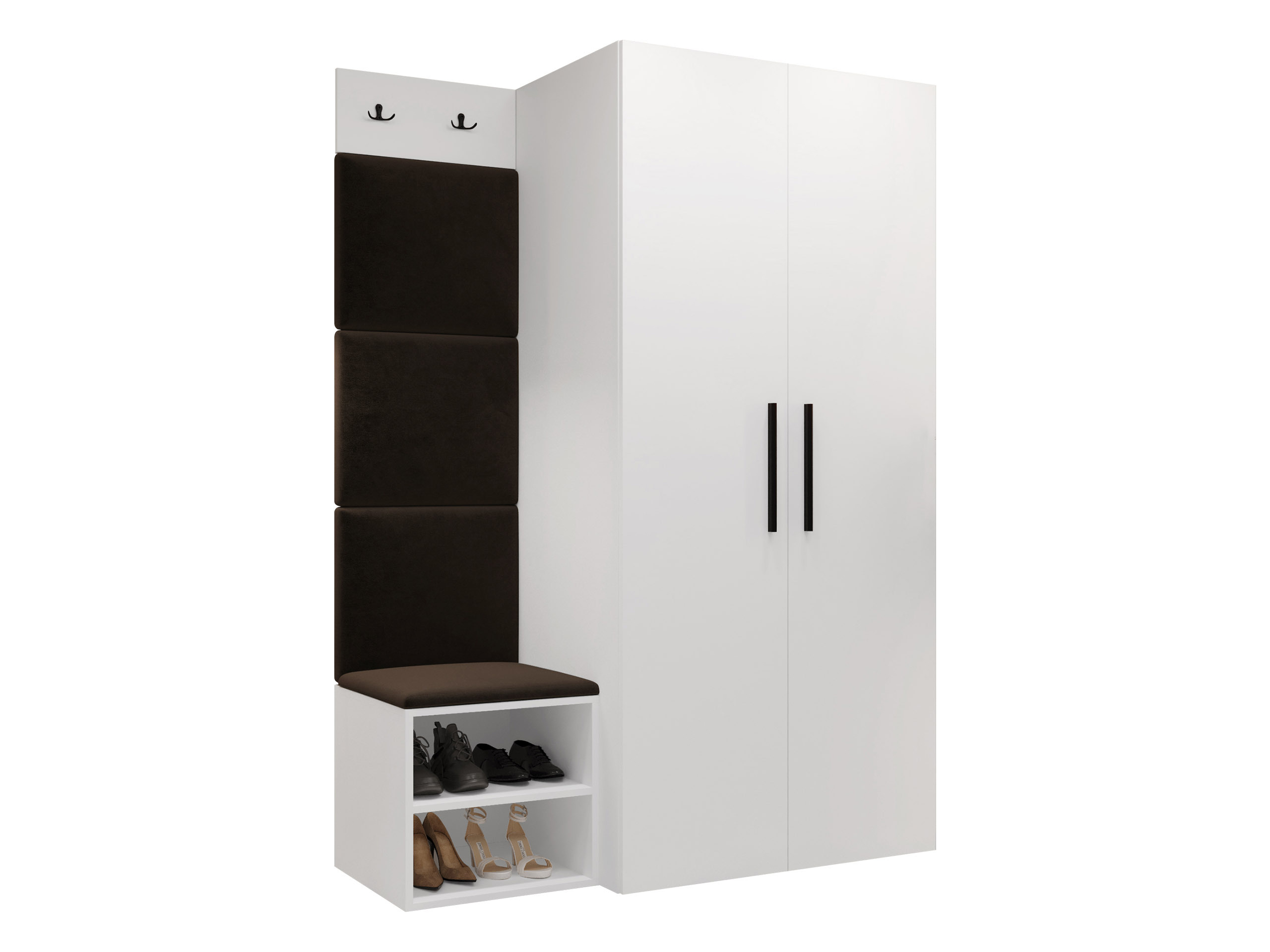 Komplet za predsobo Nitos IV (Bela)