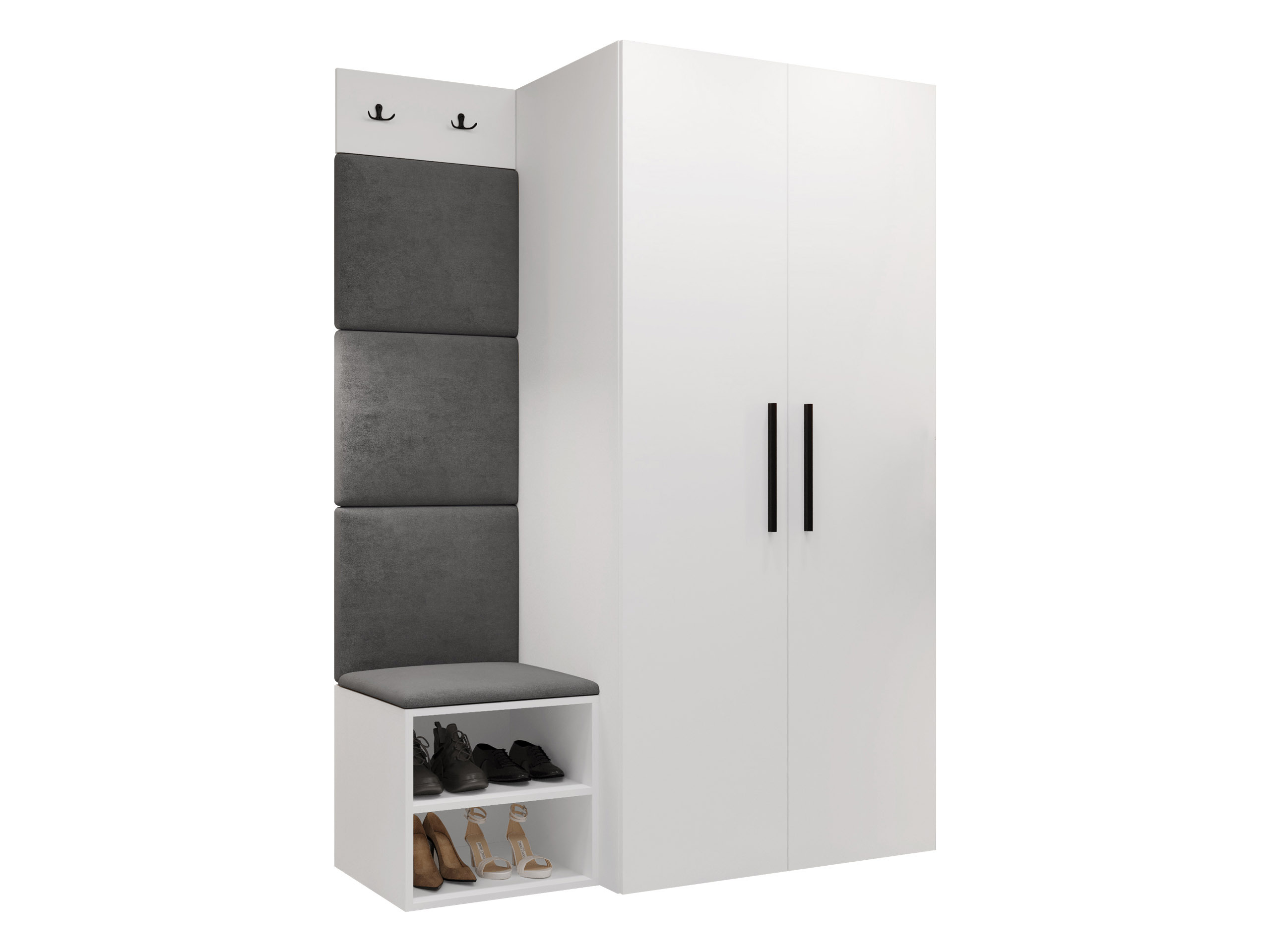 Komplet za predsobo Nitos IV (Bela)