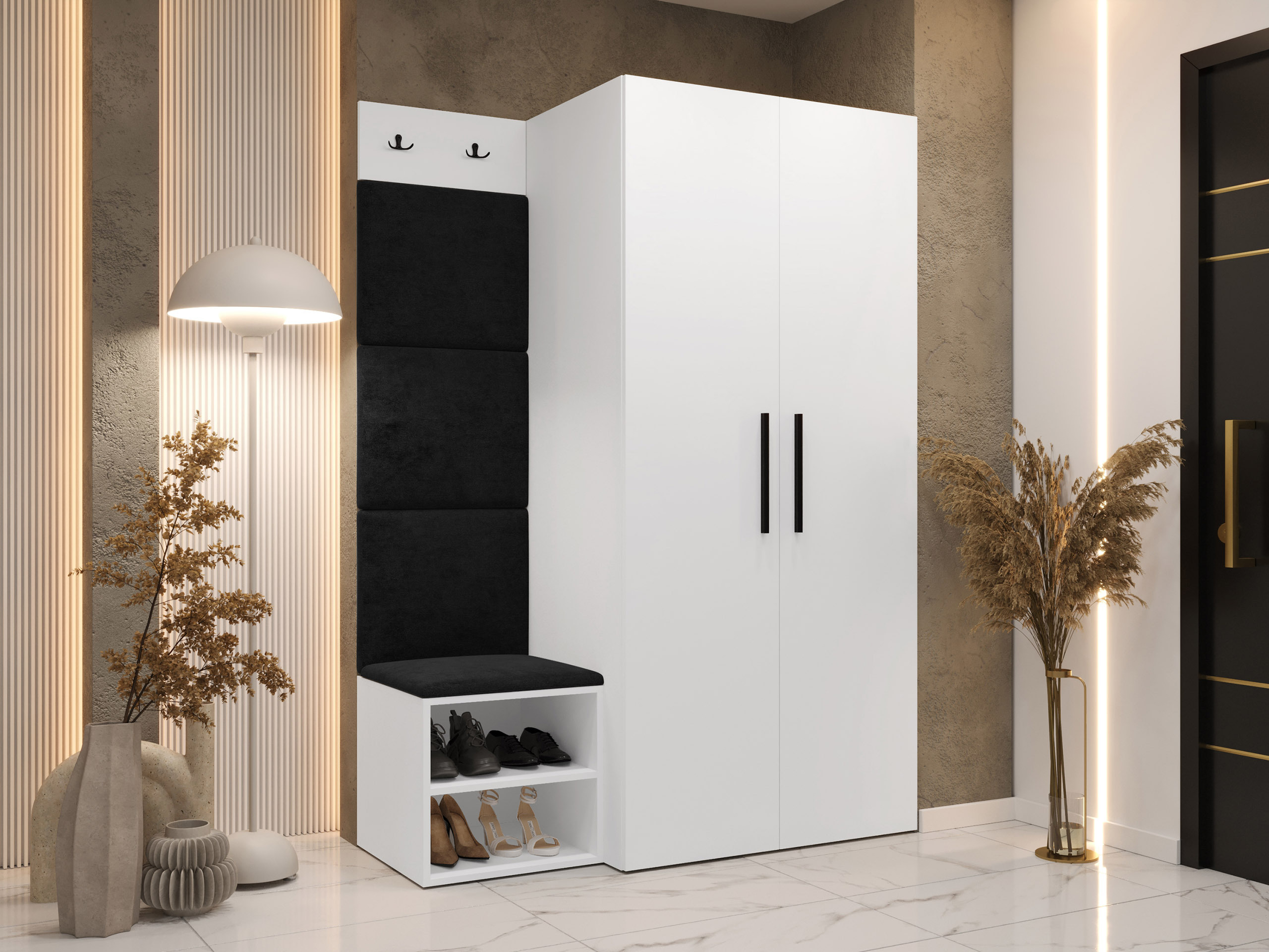 Komplet za predsobo Nitos IV (Bela)