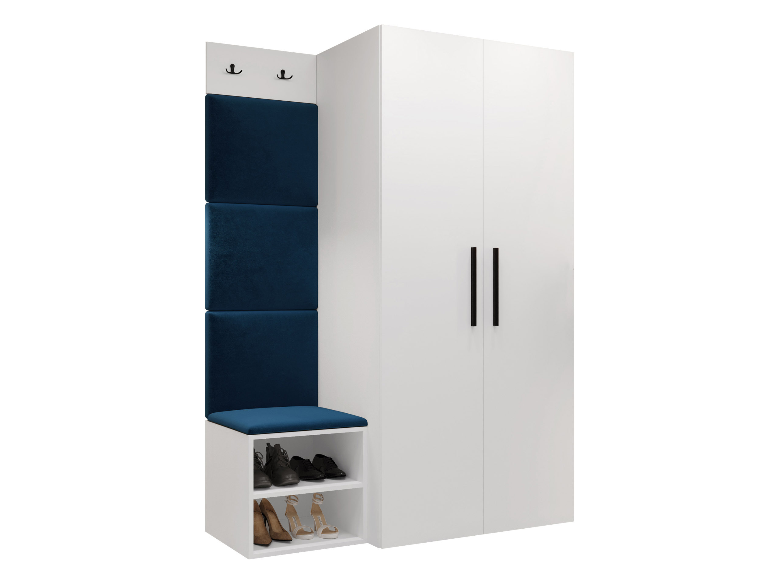 Komplet za predsobo Nitos IV (Bela)