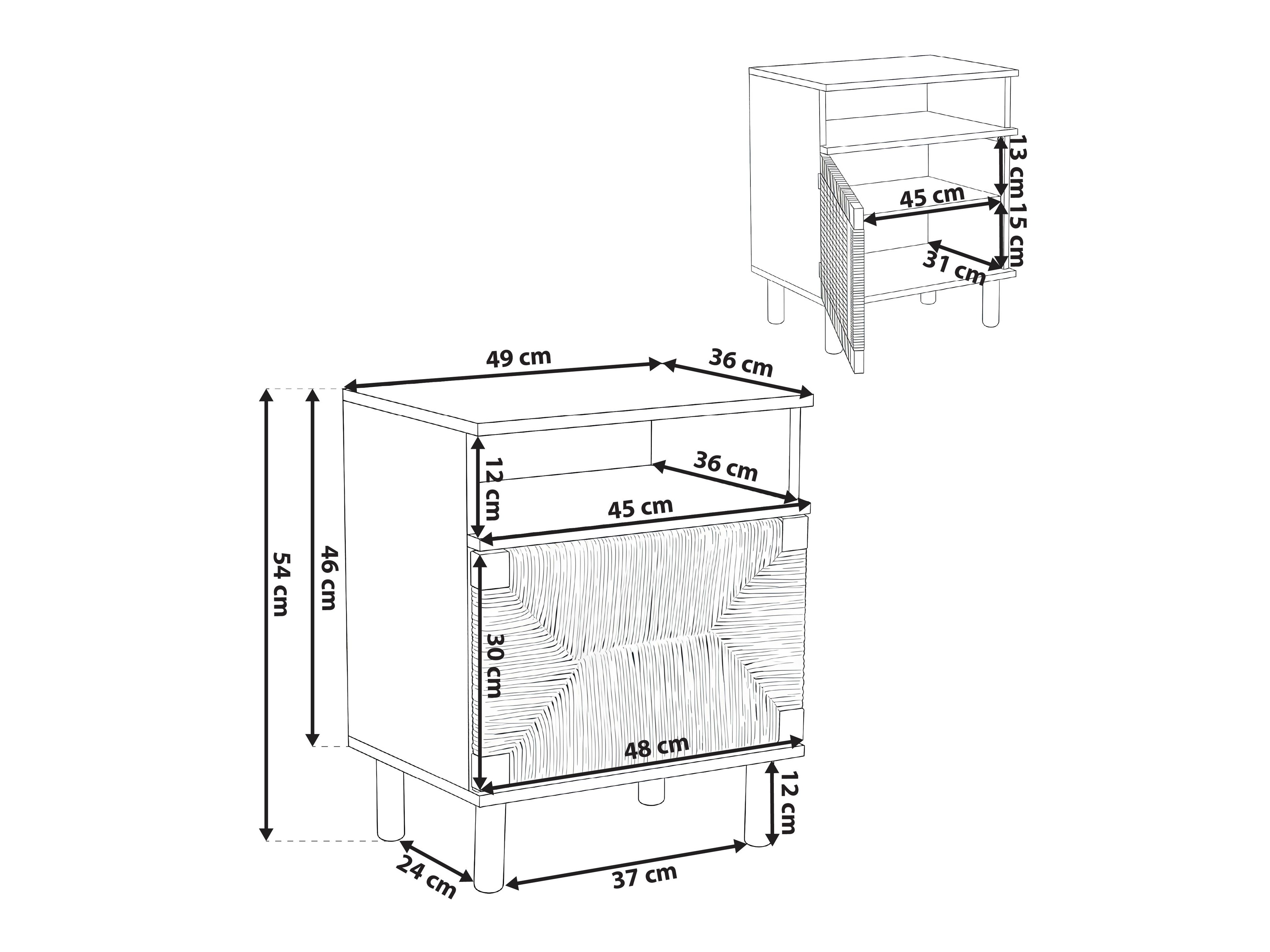 Nočna omarica Ruvmoro 102