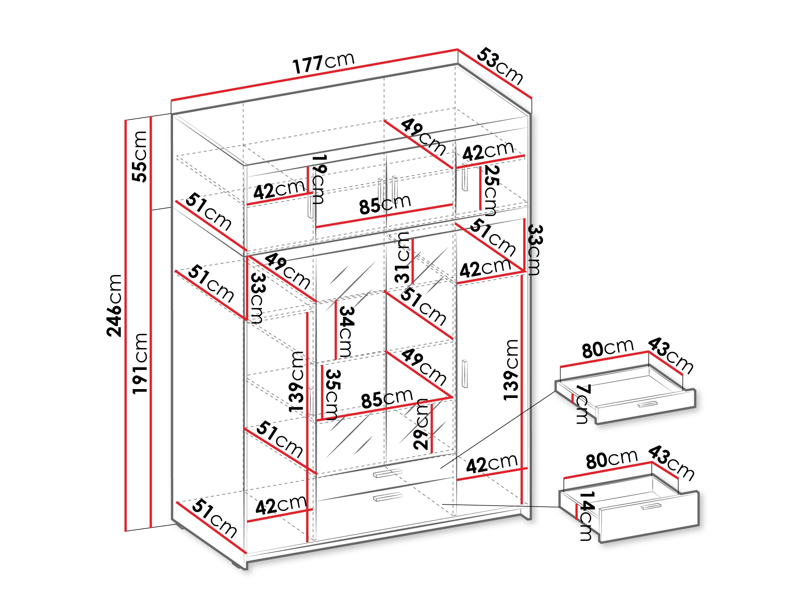 Garderobna omara Novduni 109 (Bež)