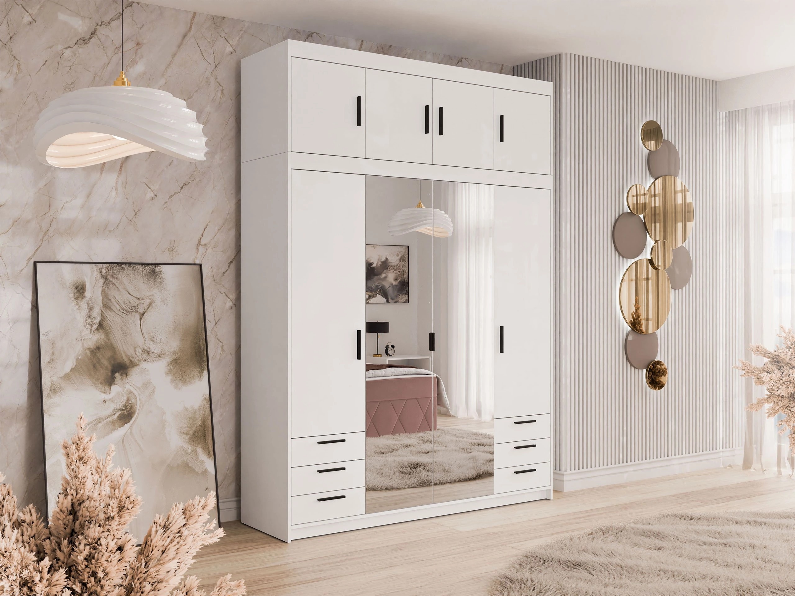 Garderobna omara Novduni 120 (Bela)