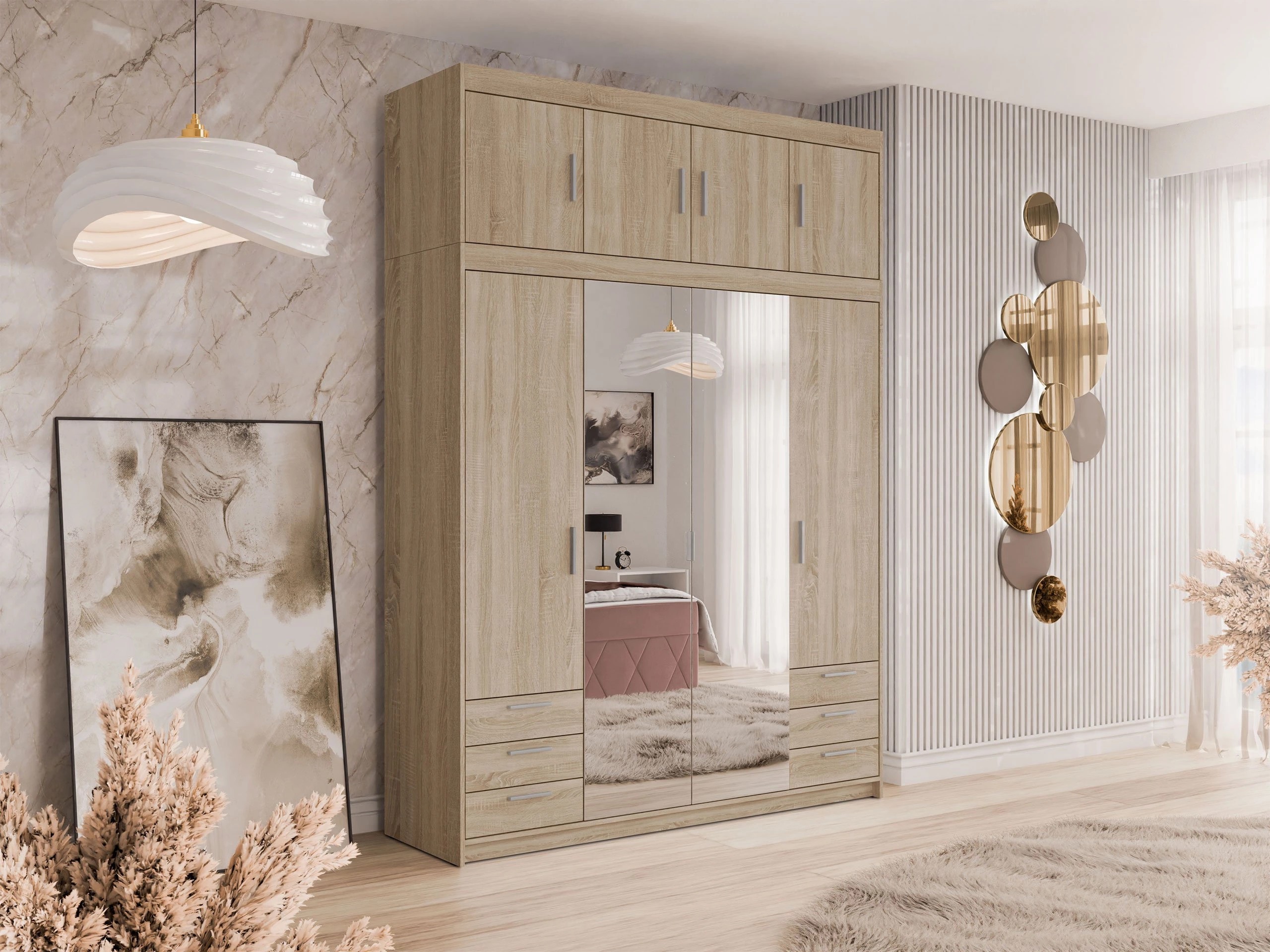 Garderobna omara Novduni 120 (Sonoma hrast)