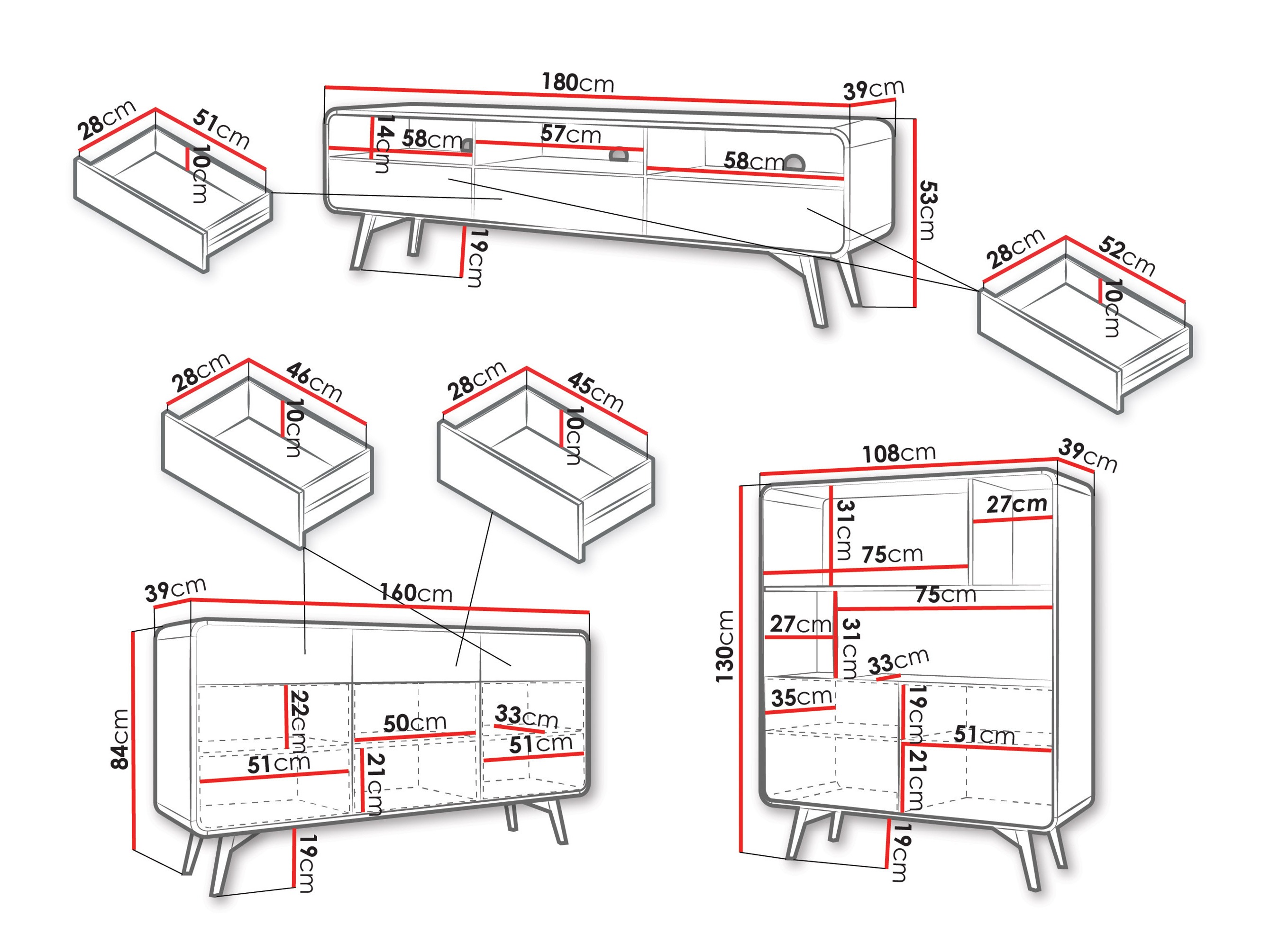 Komplet za dnevno sobo Focos