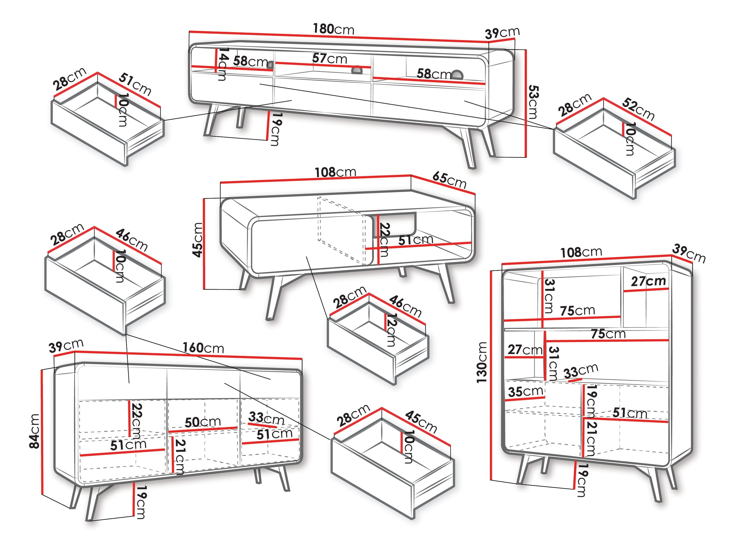 Komplet za dnevno sobo Talsalo 107