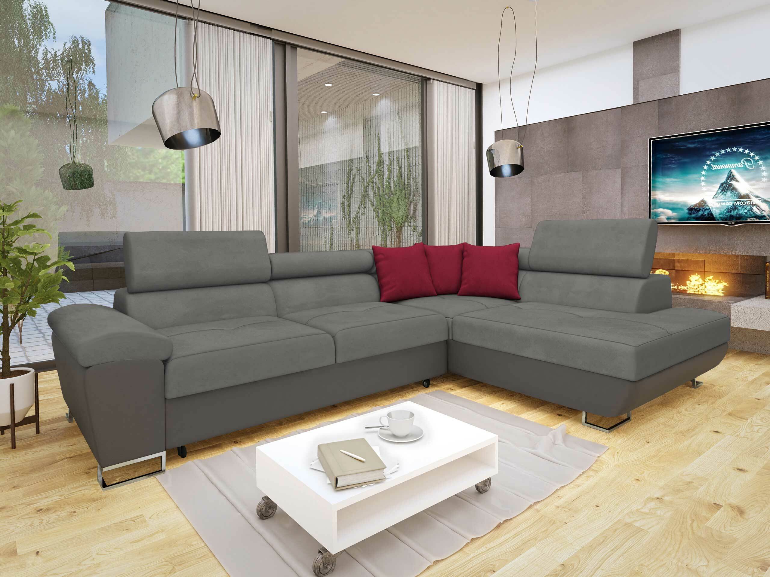 Kotna garnitura Comfivo Ruta II (Soft 029 + Uttario Velvet 2971 + Kronos 02)