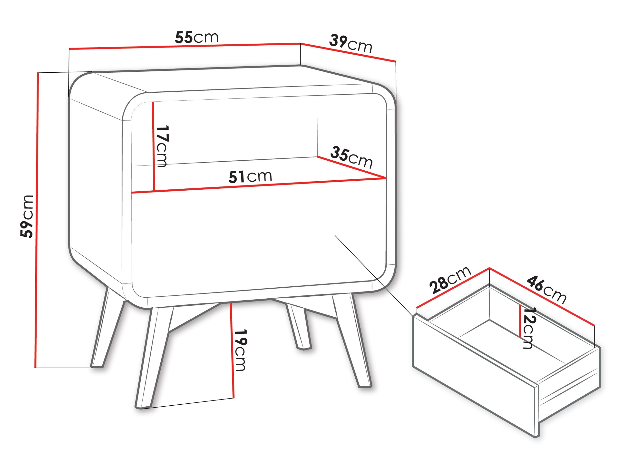 Nočna omarica Focos