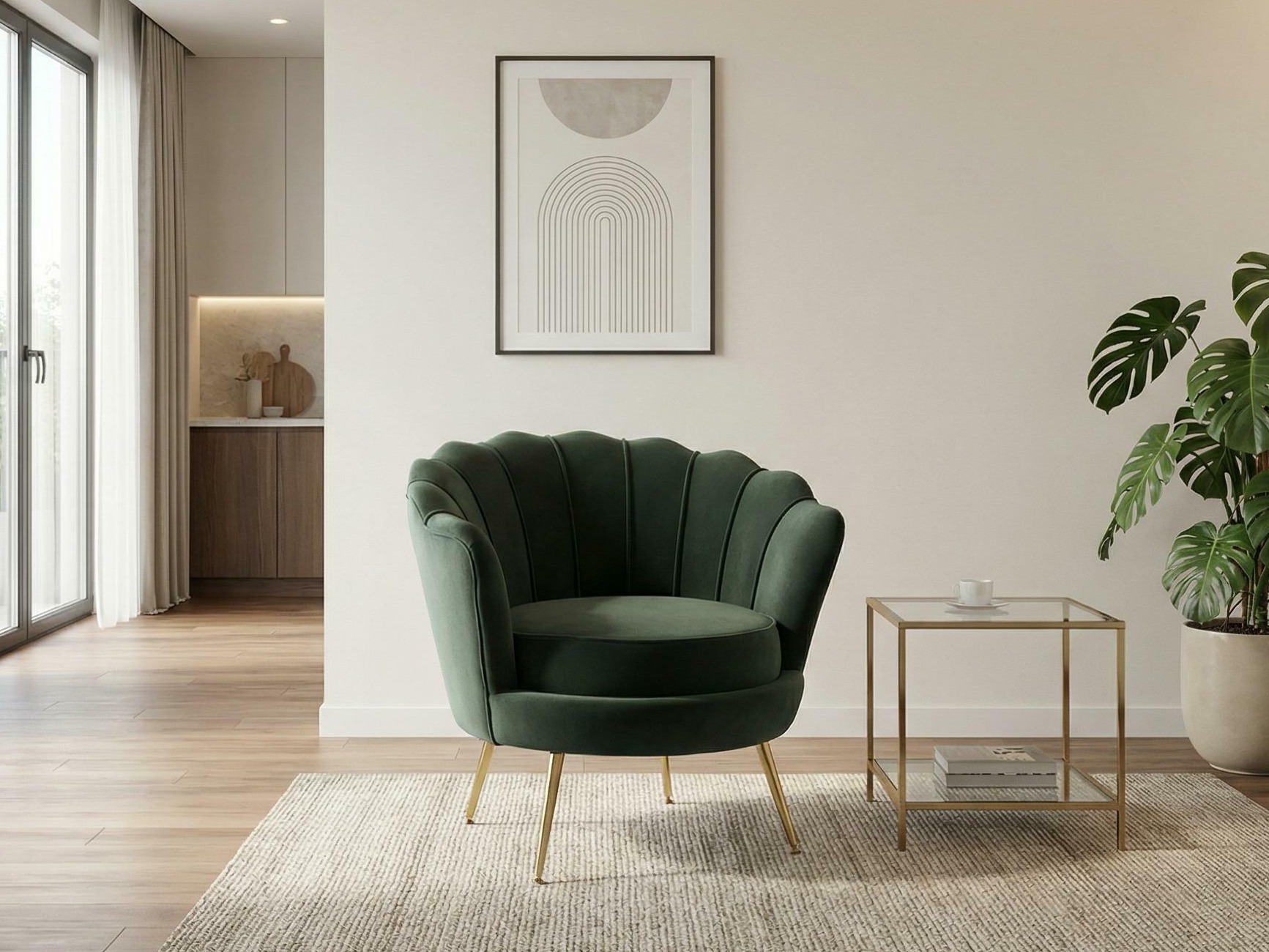 Fotelj Houston 828 (Temno zelena)
