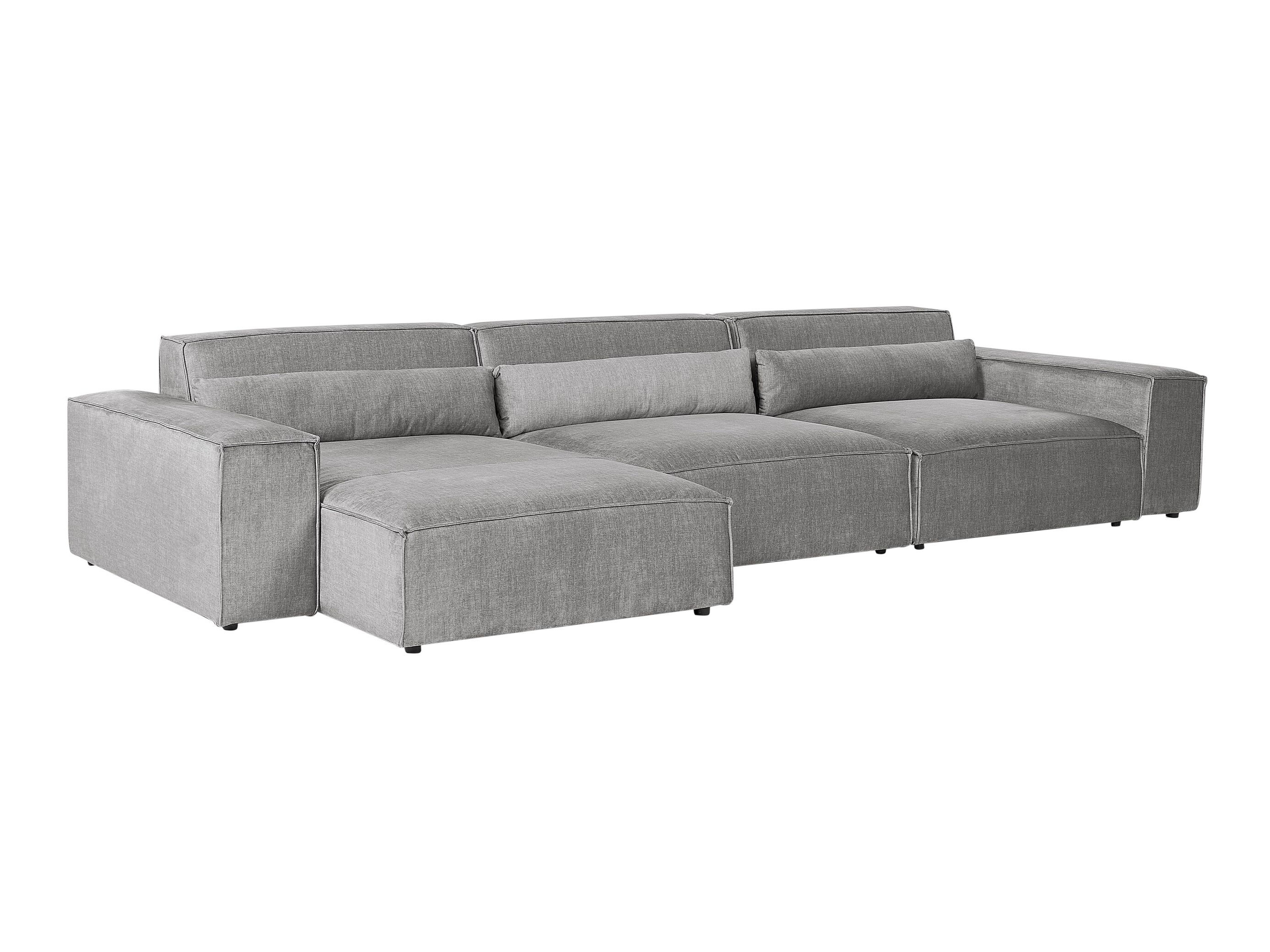 Modularna kotna sedežna garnitura Tivsora 104 (Siva)