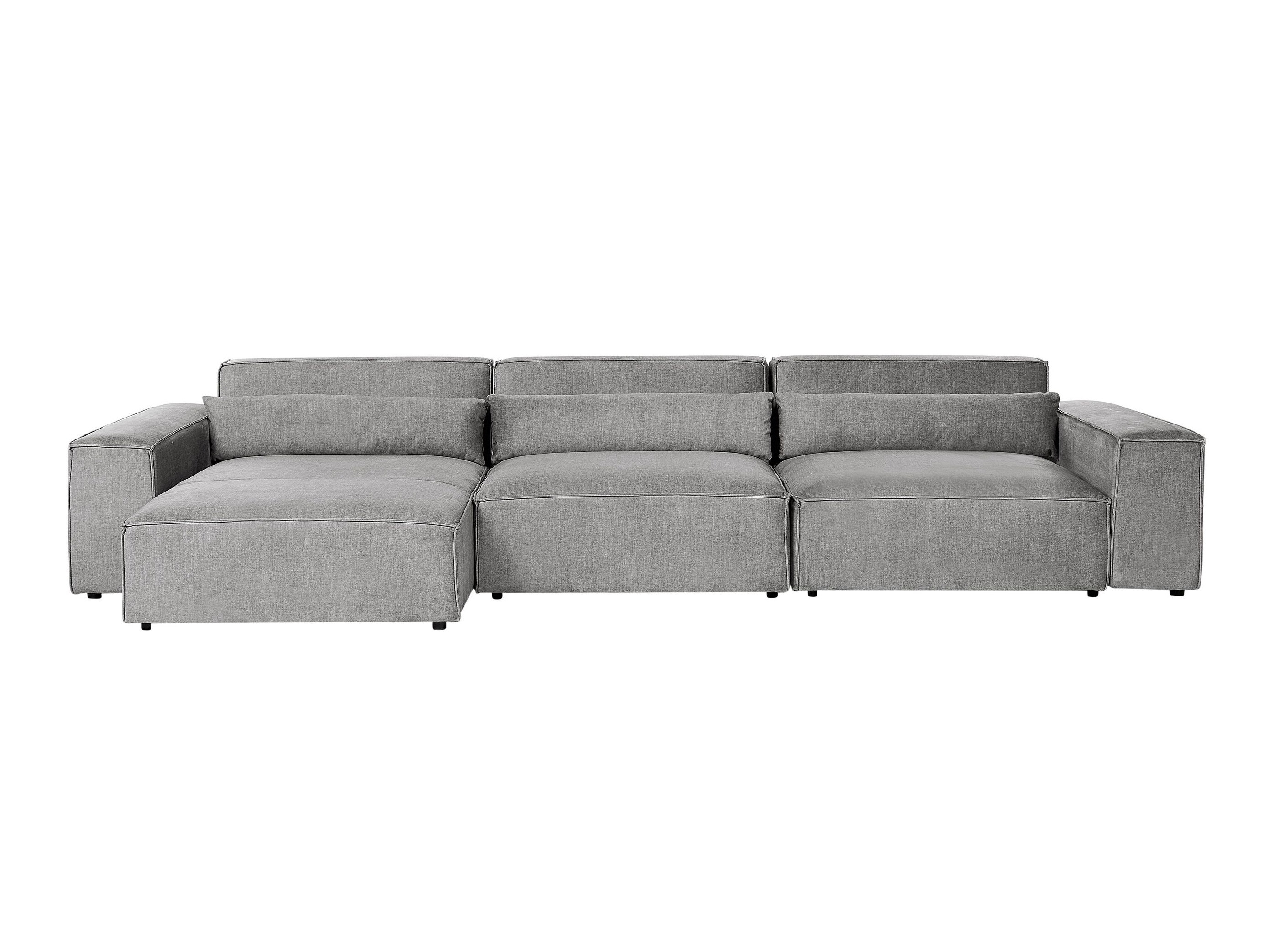 Modularna kotna sedežna garnitura Tivsora 104 (Siva)