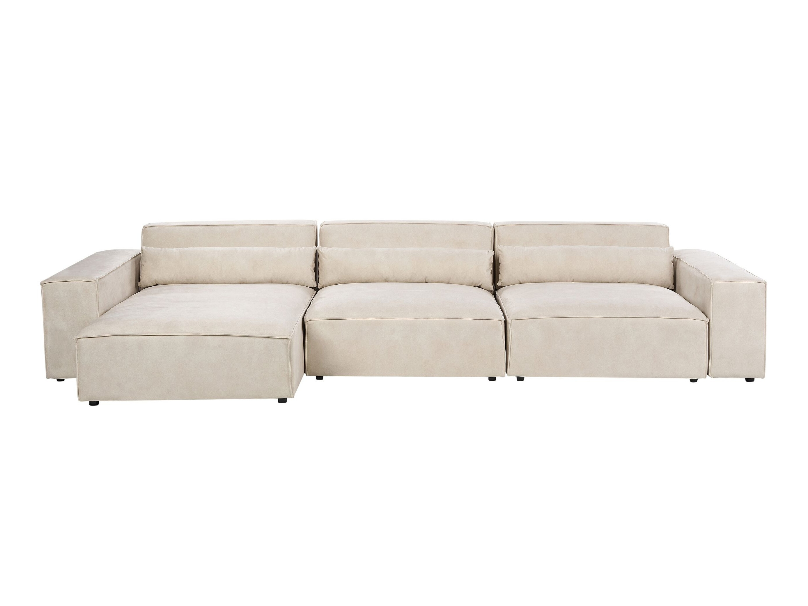 Modularna kotna sedežna garnitura Tivsora 104 (Svetlo bež)