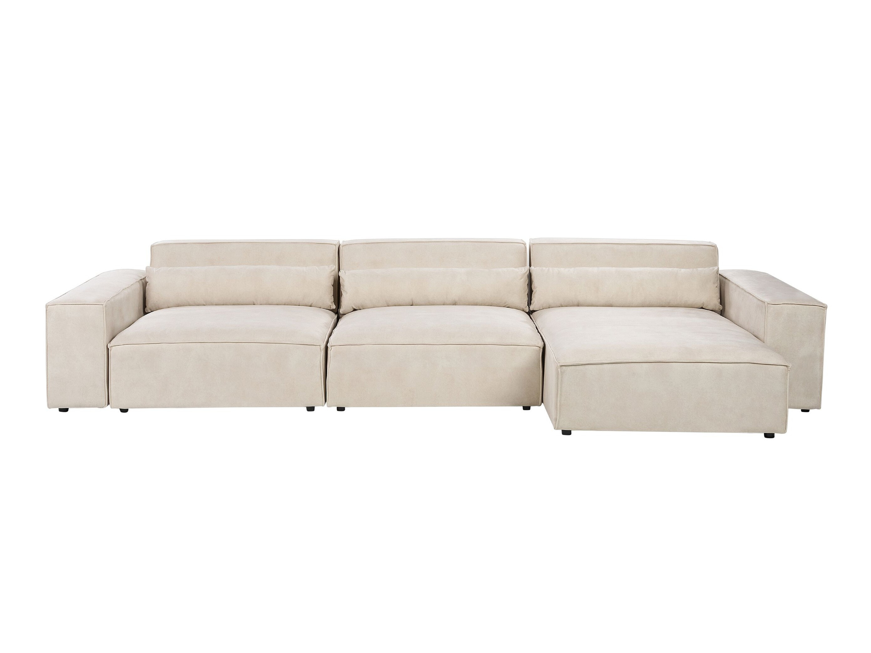 Modularna kotna sedežna garnitura Tivsora 104 (Svetlo bež)