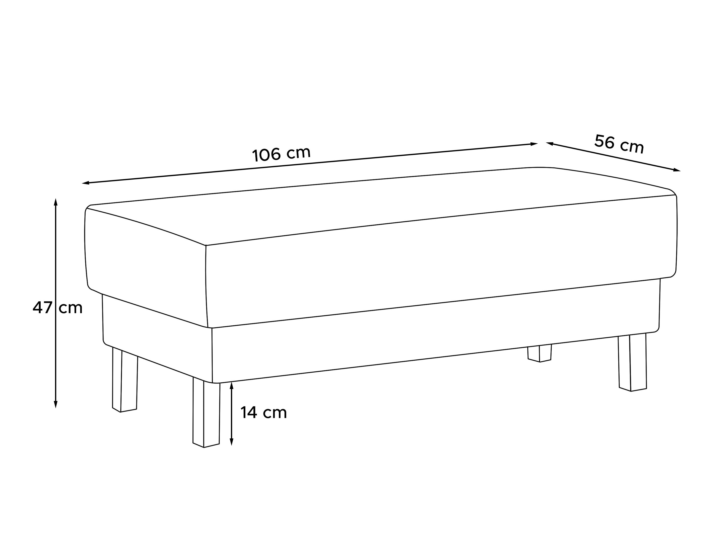 Klop z oblazinjenjem Dalrevu 104 (Črna)