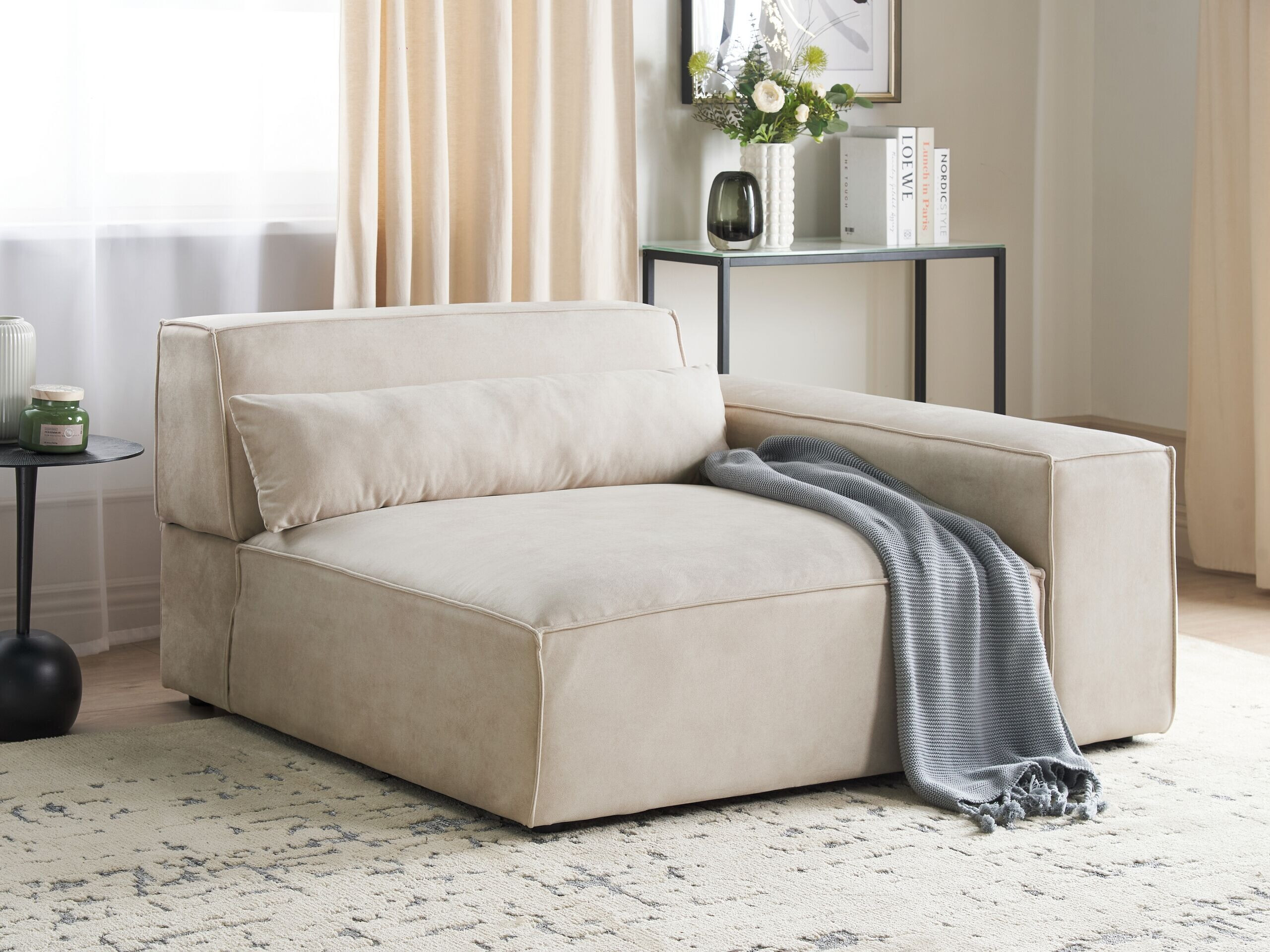 Modularni fotelj Tivsora 105 (Svetlo bež)