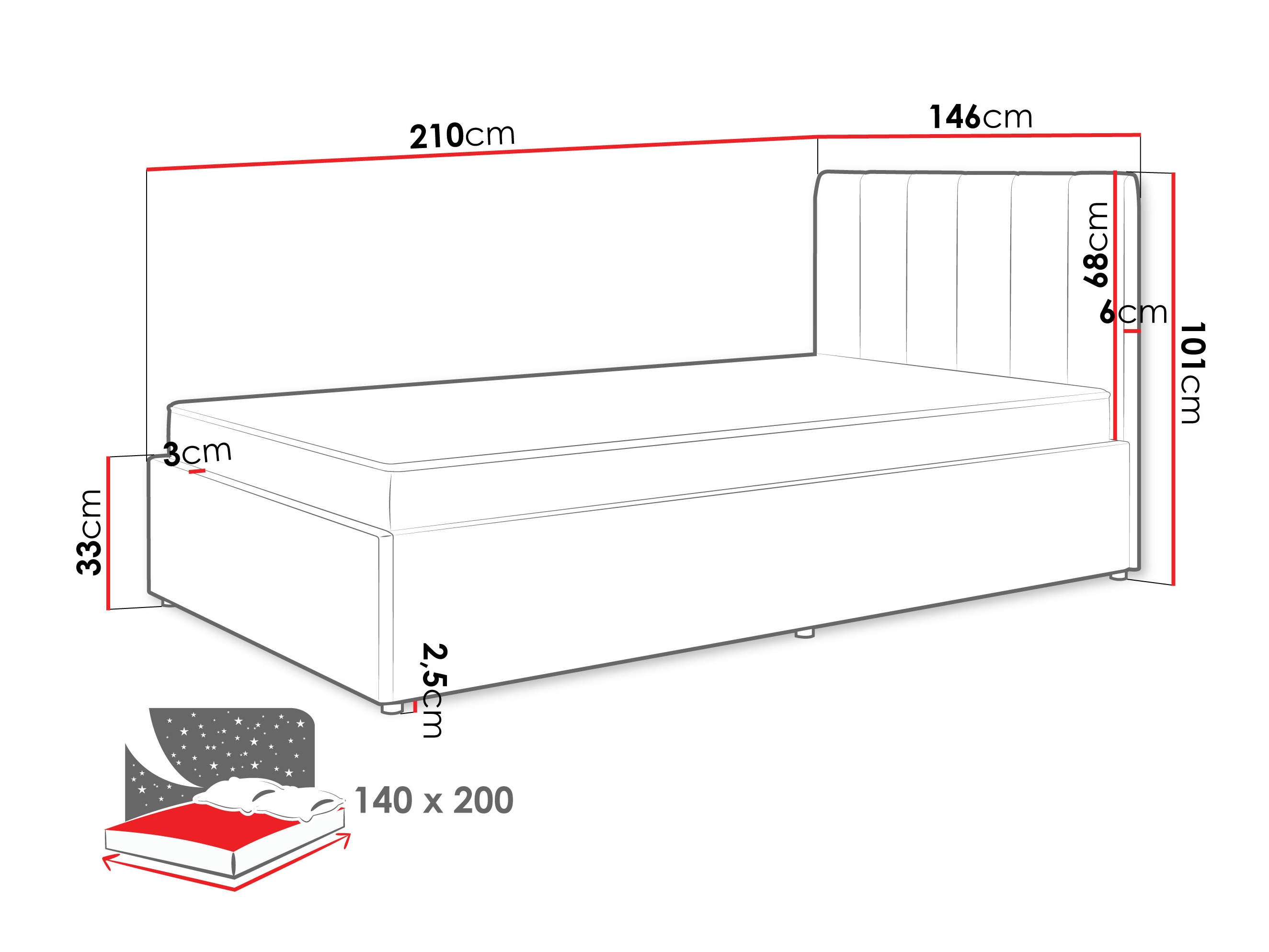 Postelja Mormavu 111 (Cloud 82)