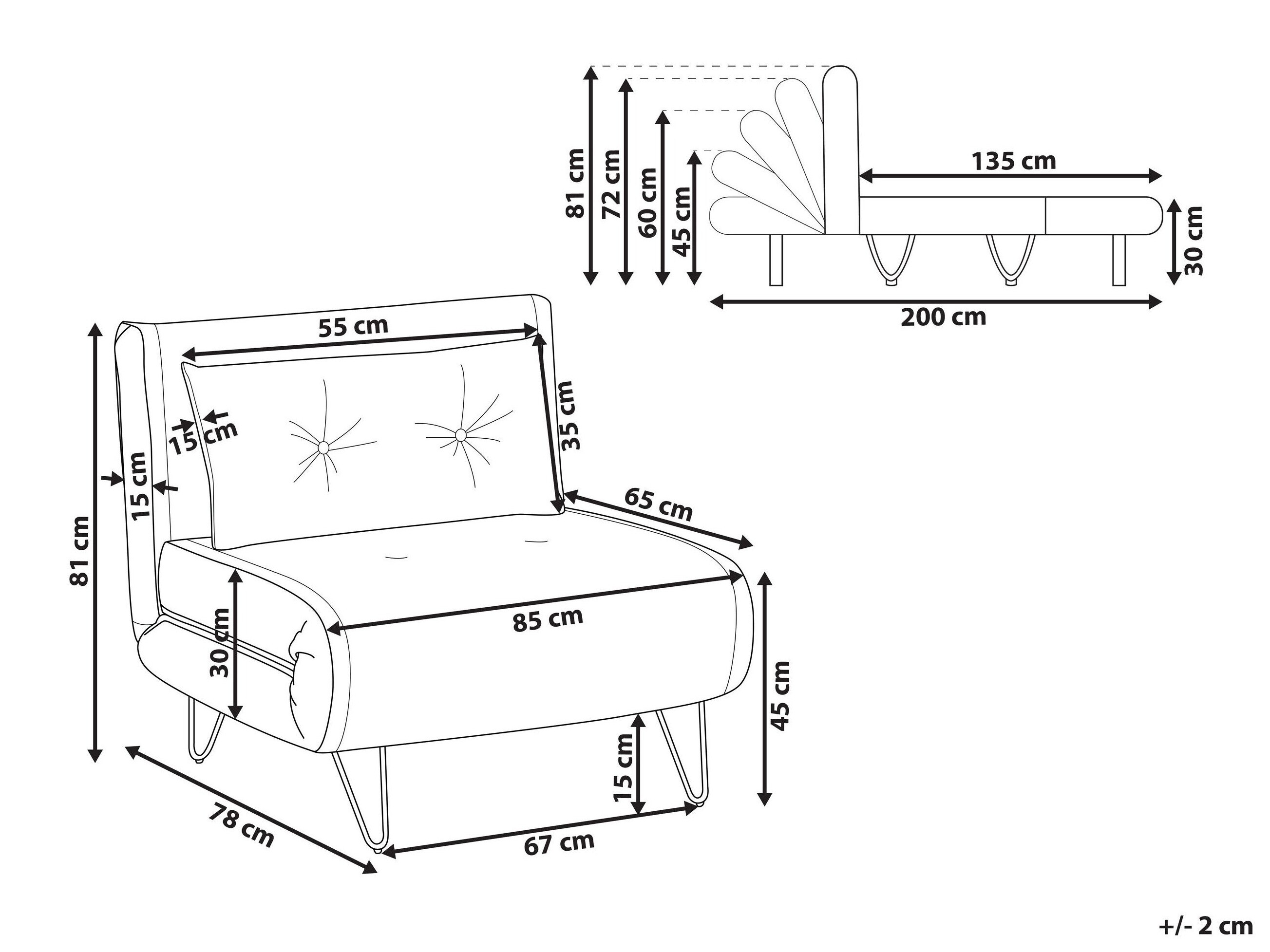 Fotelj Berwyn 3160 (Bela)