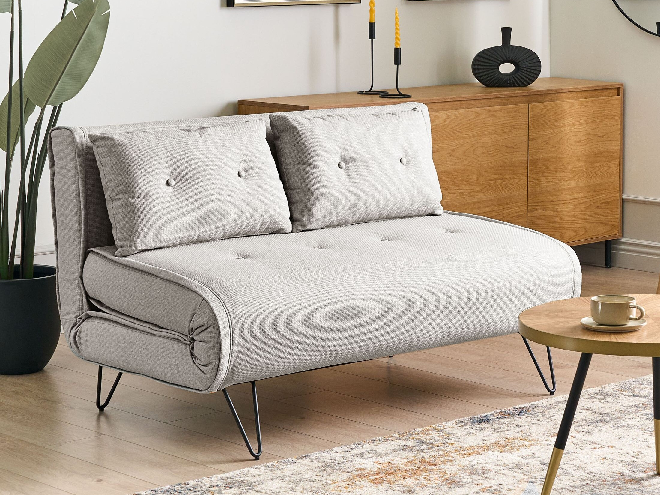 Raztegljiv kavč Berwyn 3158 (Svetlo siva)