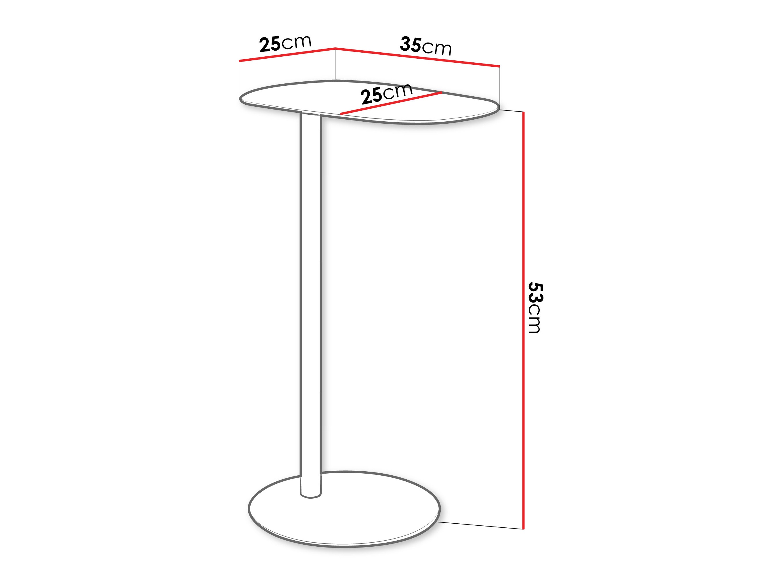Stranska mizica Richardson 136 (Bela)