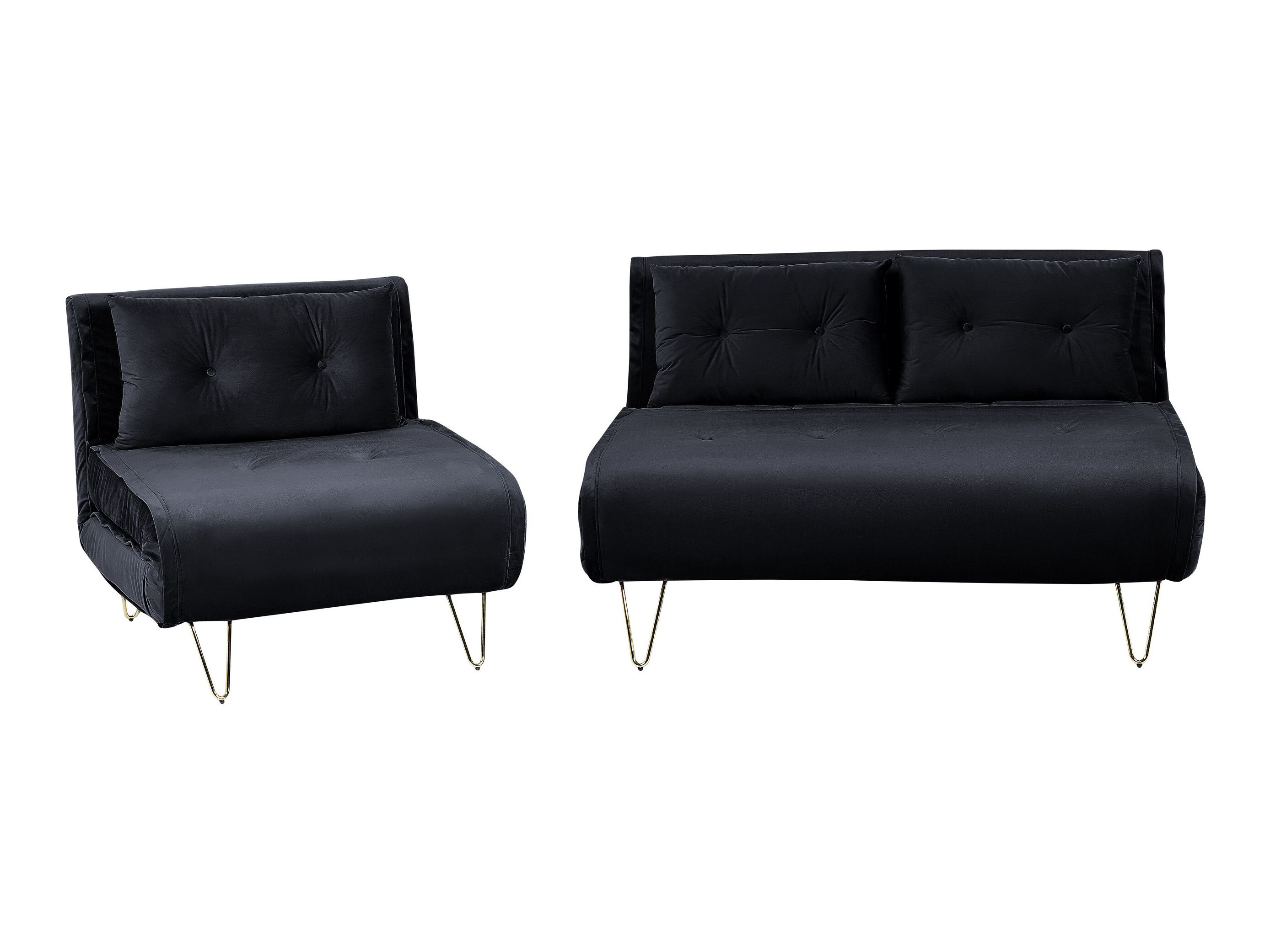 Komplet oblazinjenega pohištva Berwyn 3164 (Črna)