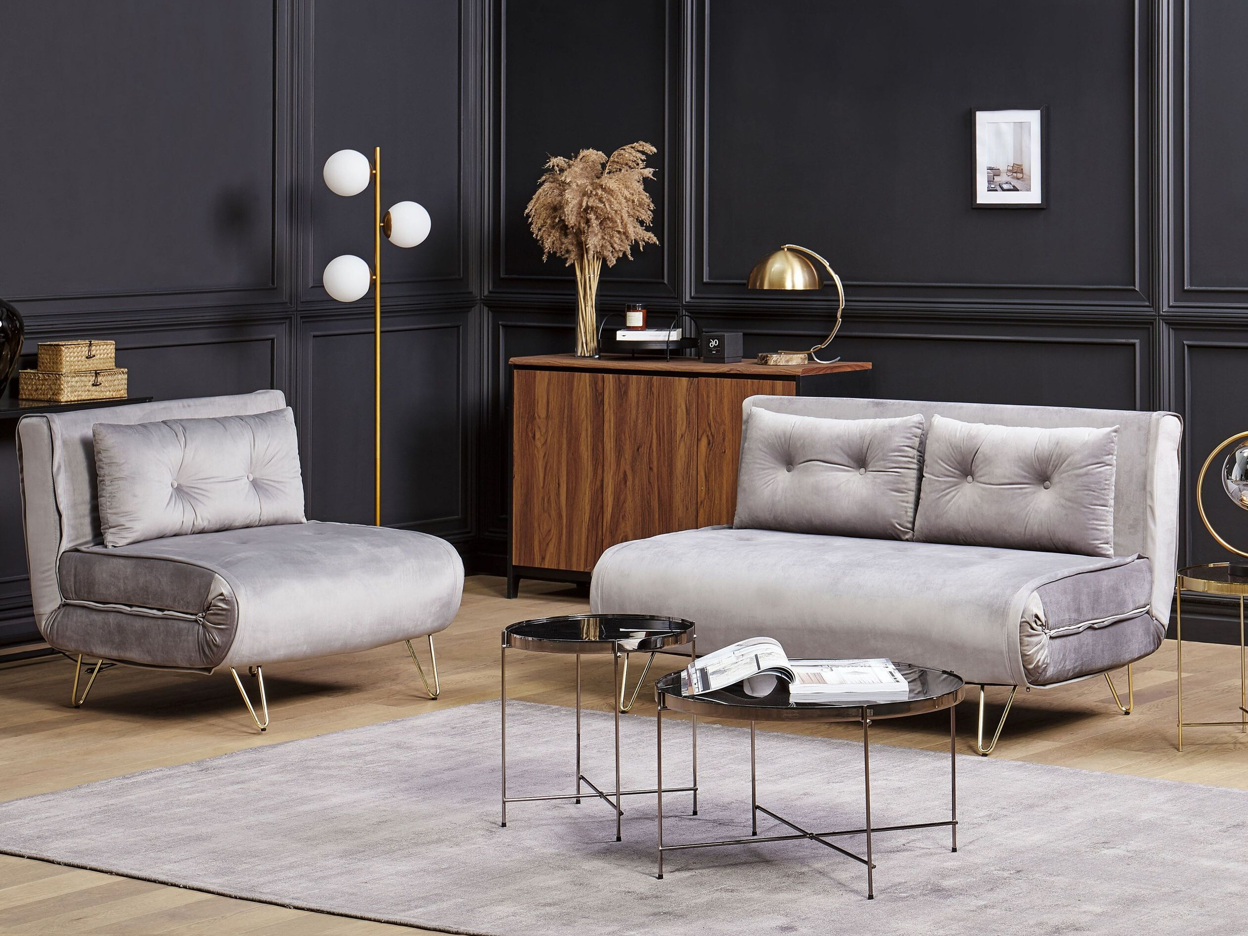 Komplet oblazinjenega pohištva Berwyn 3164 (Siva)